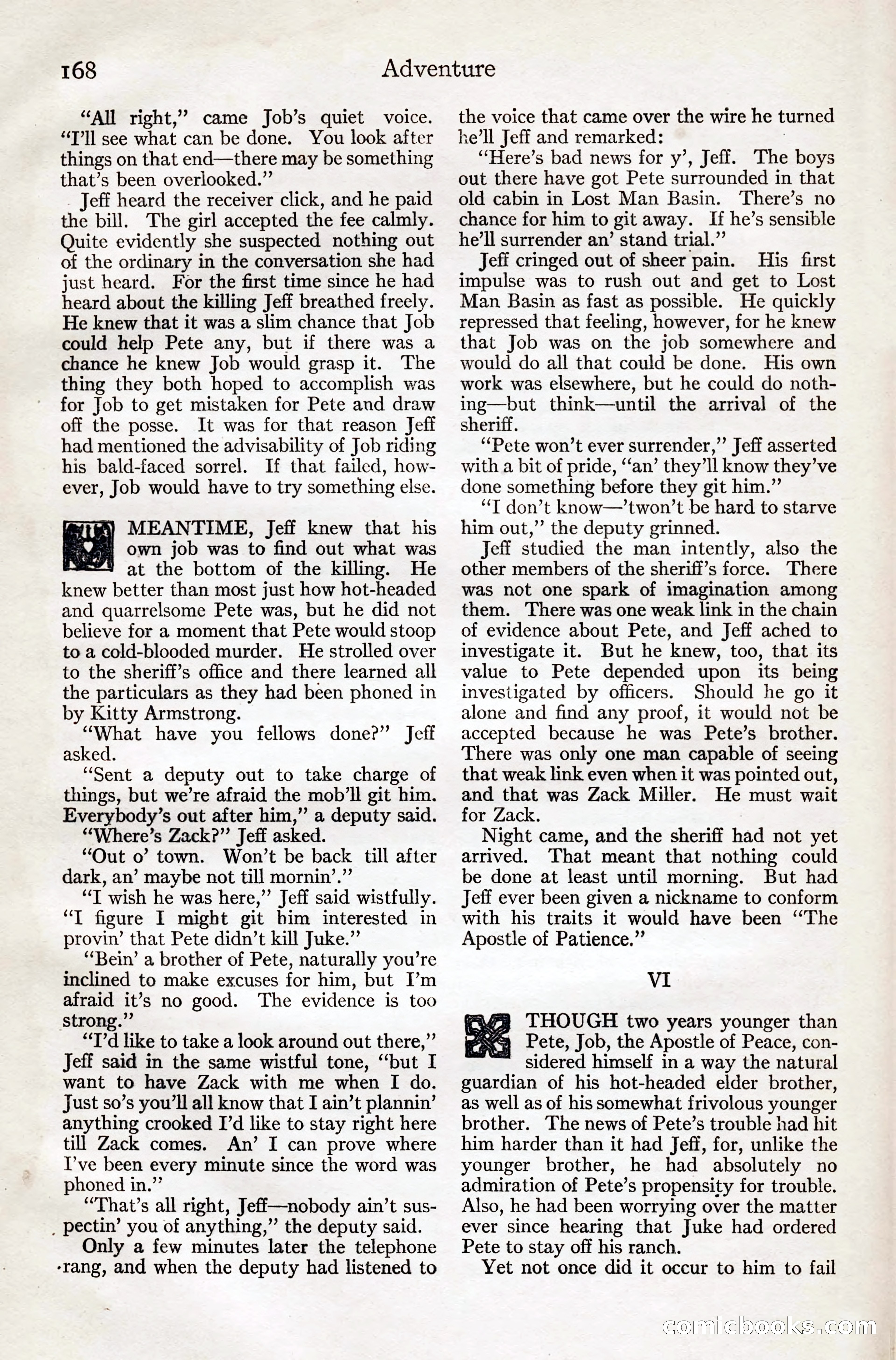 Adventure Magazine, August 20, 1923 — page 174 of 200