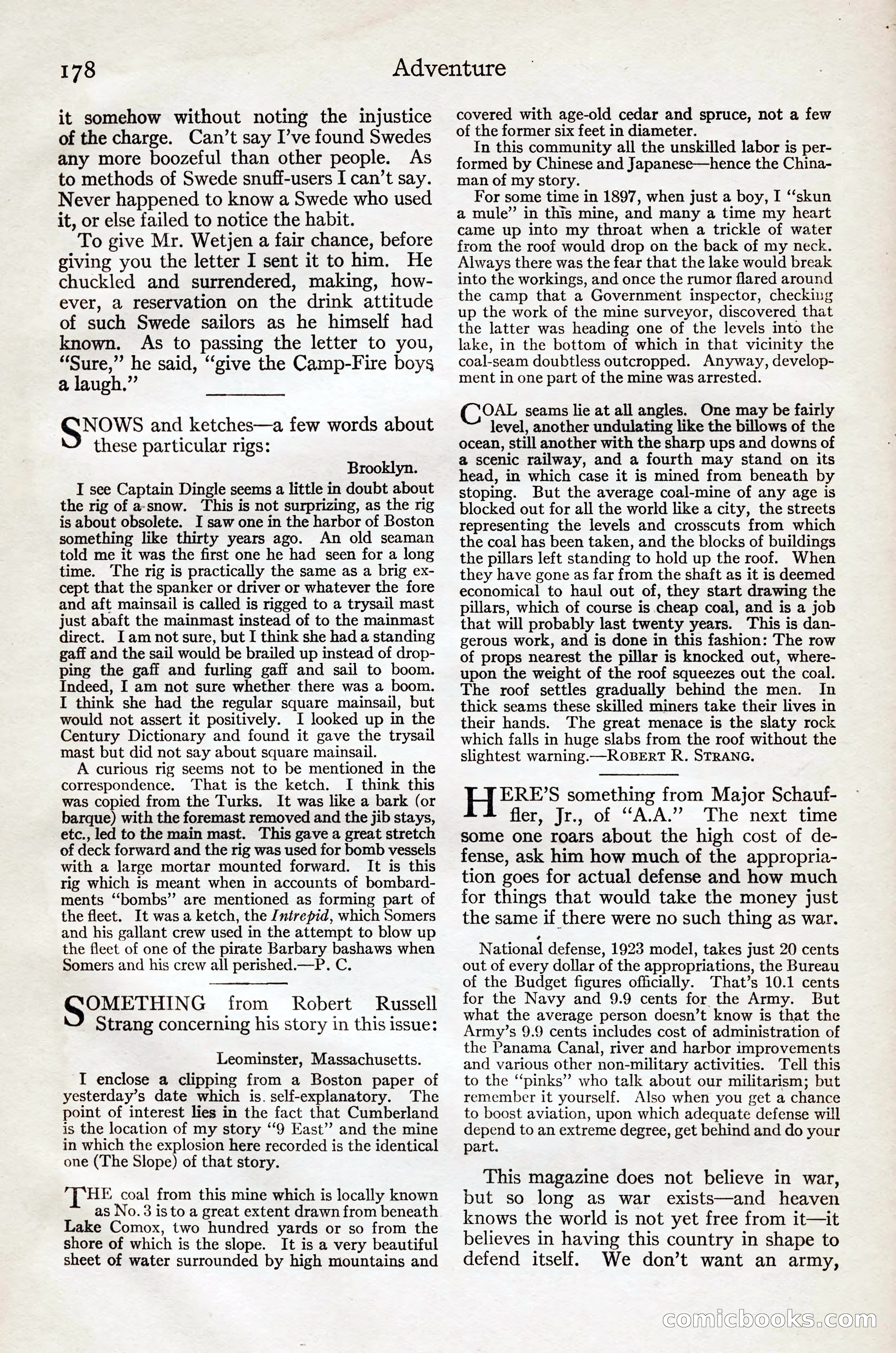 Adventure Magazine, August 20, 1923 — page 184 of 200
