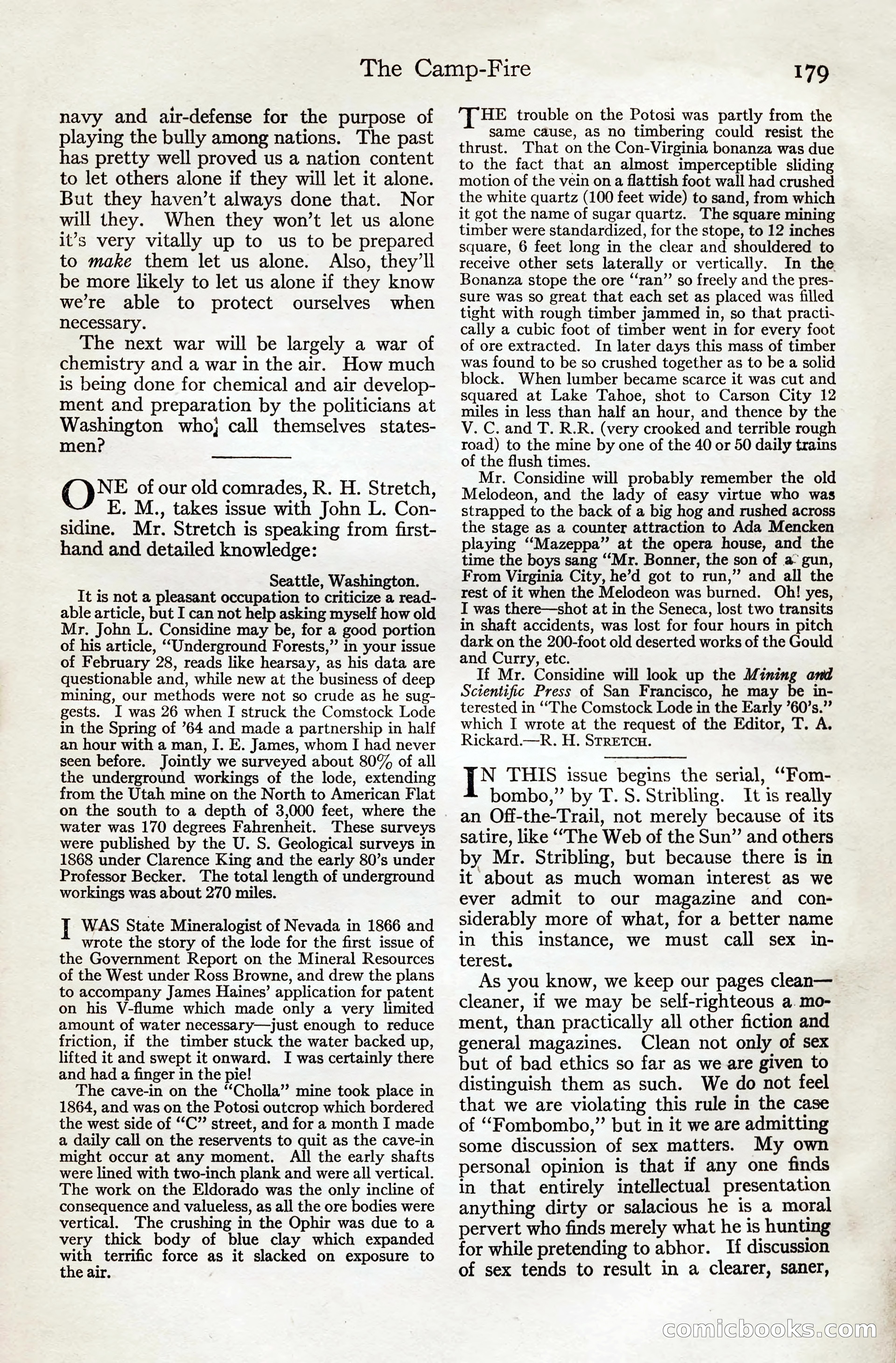 Adventure Magazine, August 20, 1923 — page 185 of 200