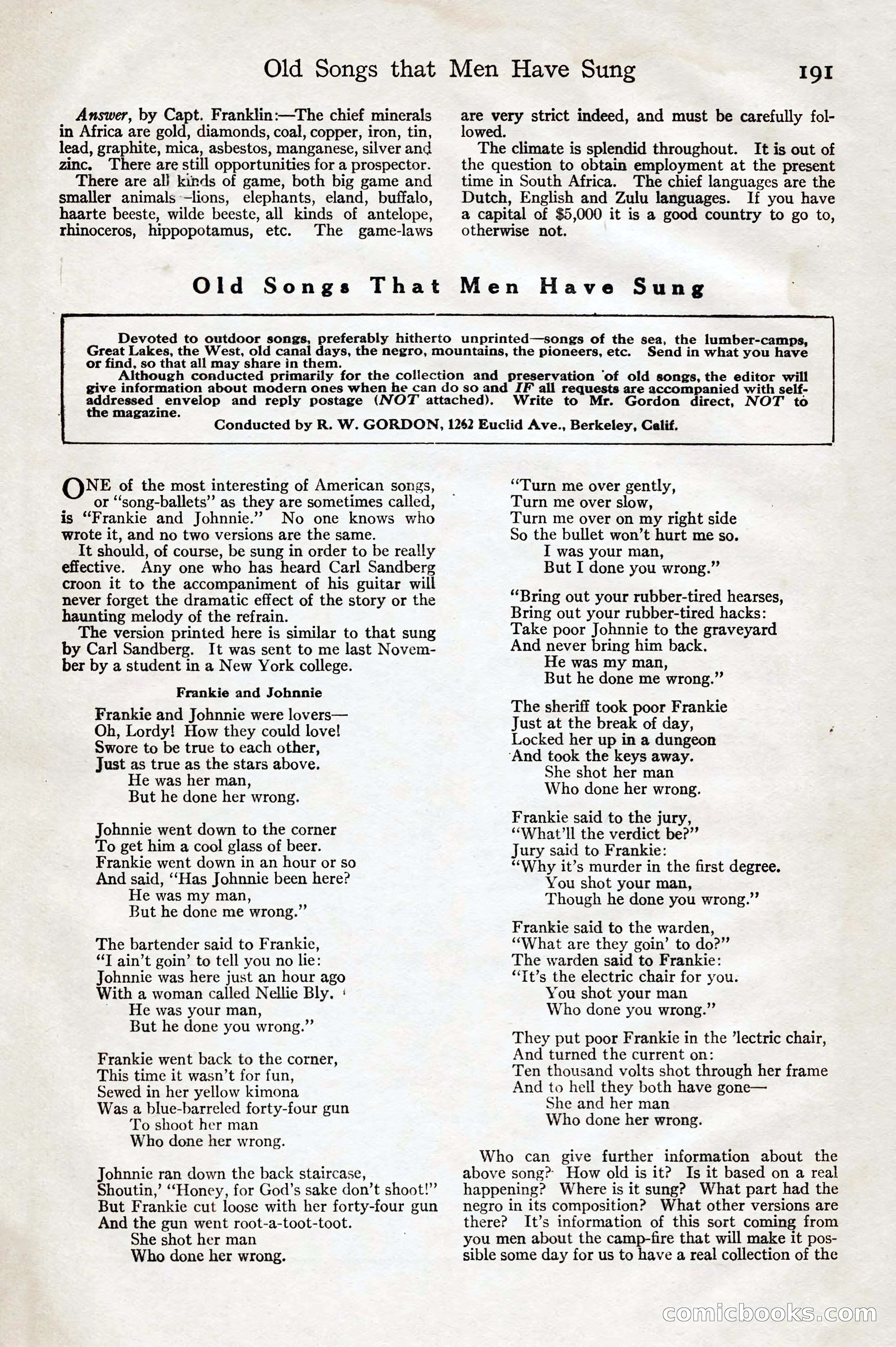 Adventure Magazine, August 20, 1923 — page 197 of 200