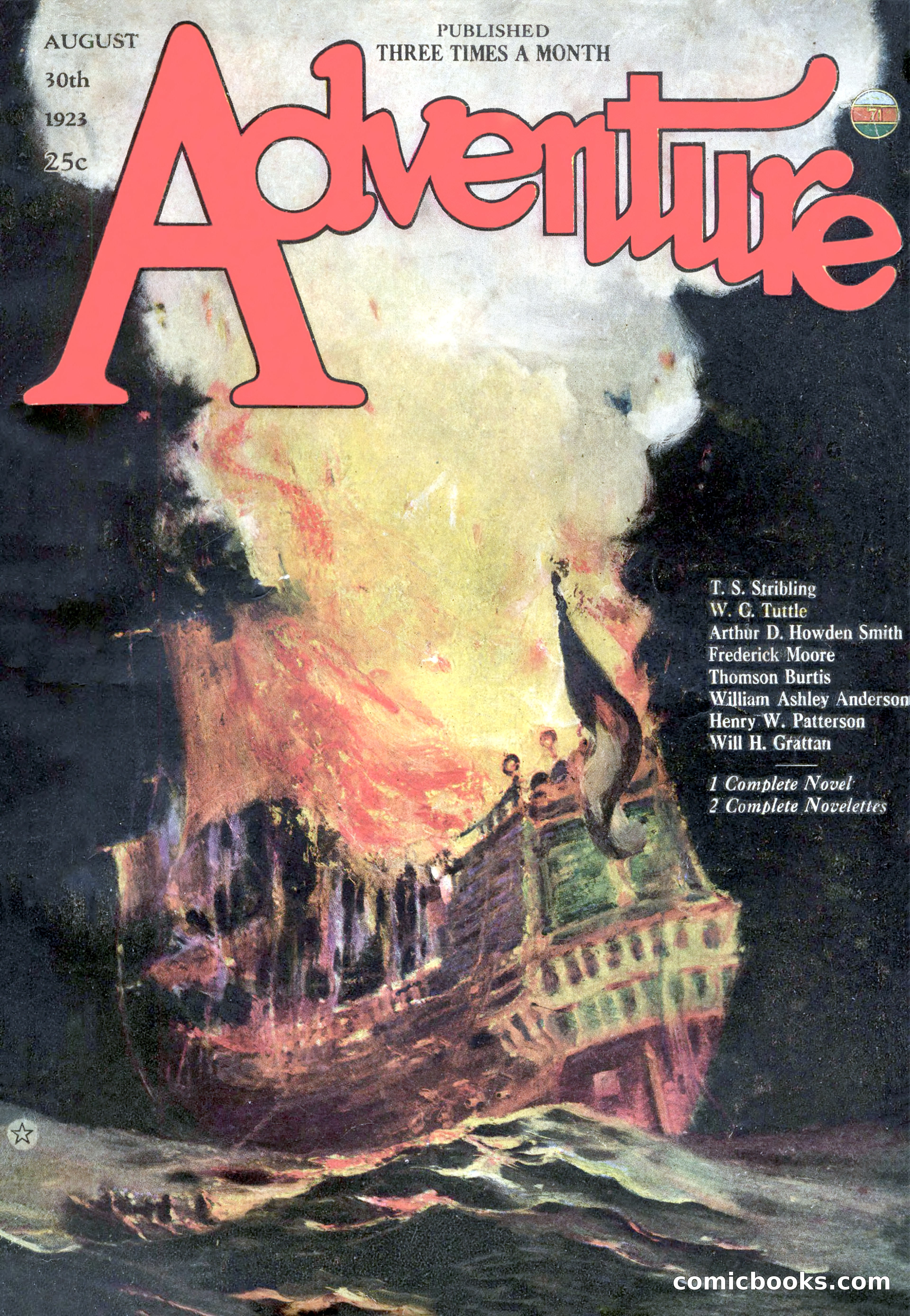 Adventure Magazine, August 30, 1923