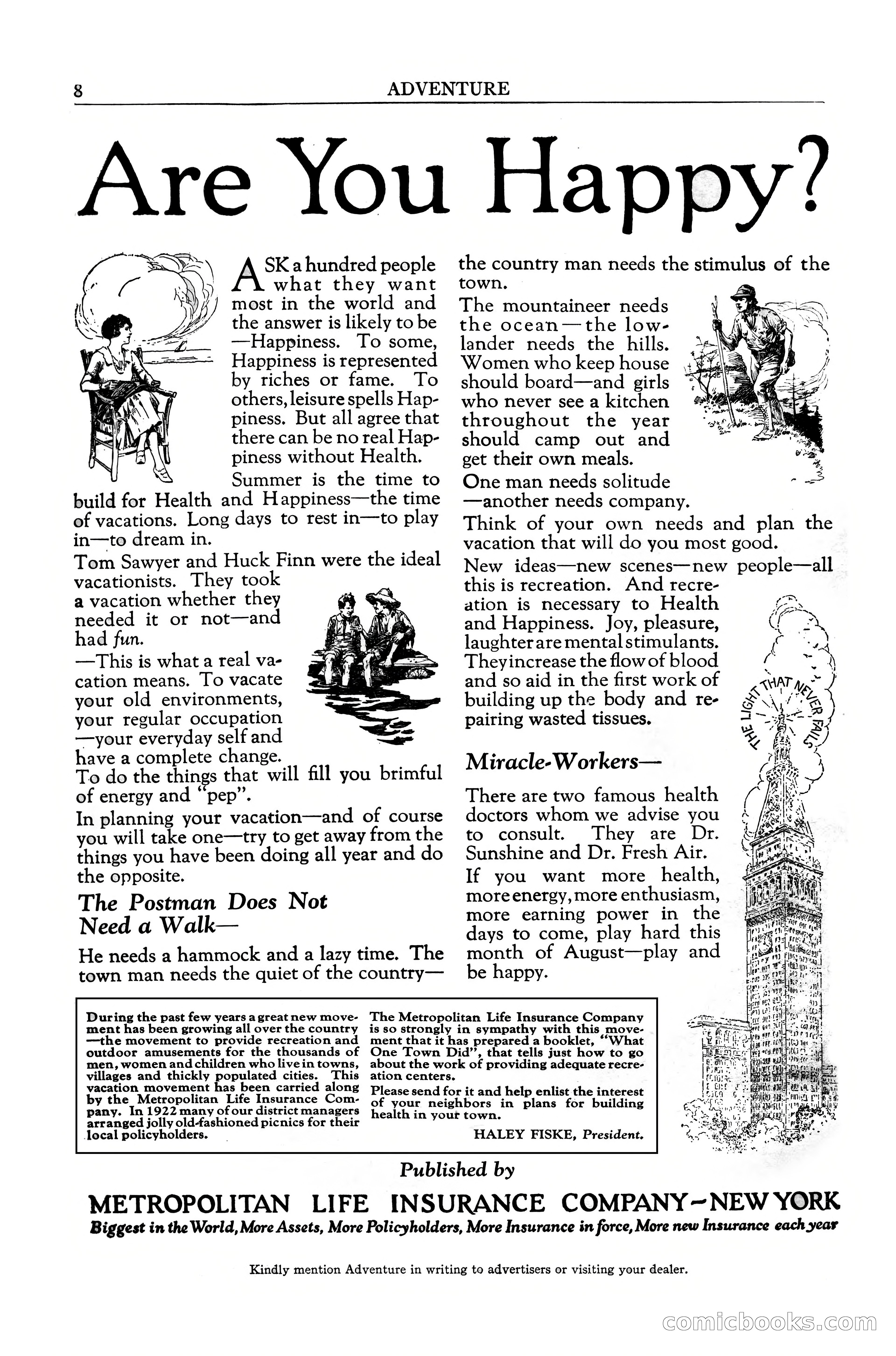 Adventure Magazine, August 30, 1923 — page 10 of 204