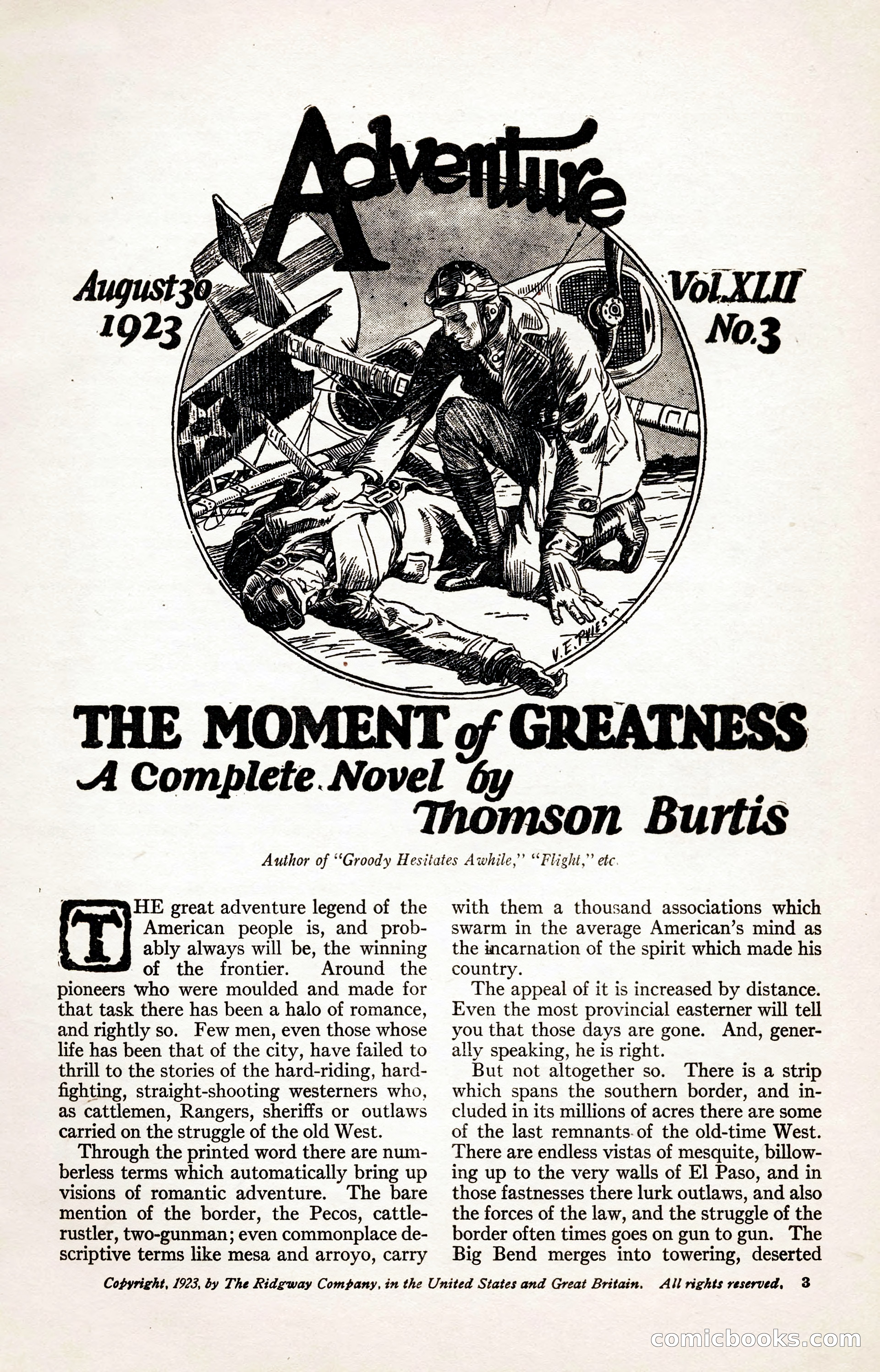 Adventure Magazine, August 30, 1923 — page 13 of 204