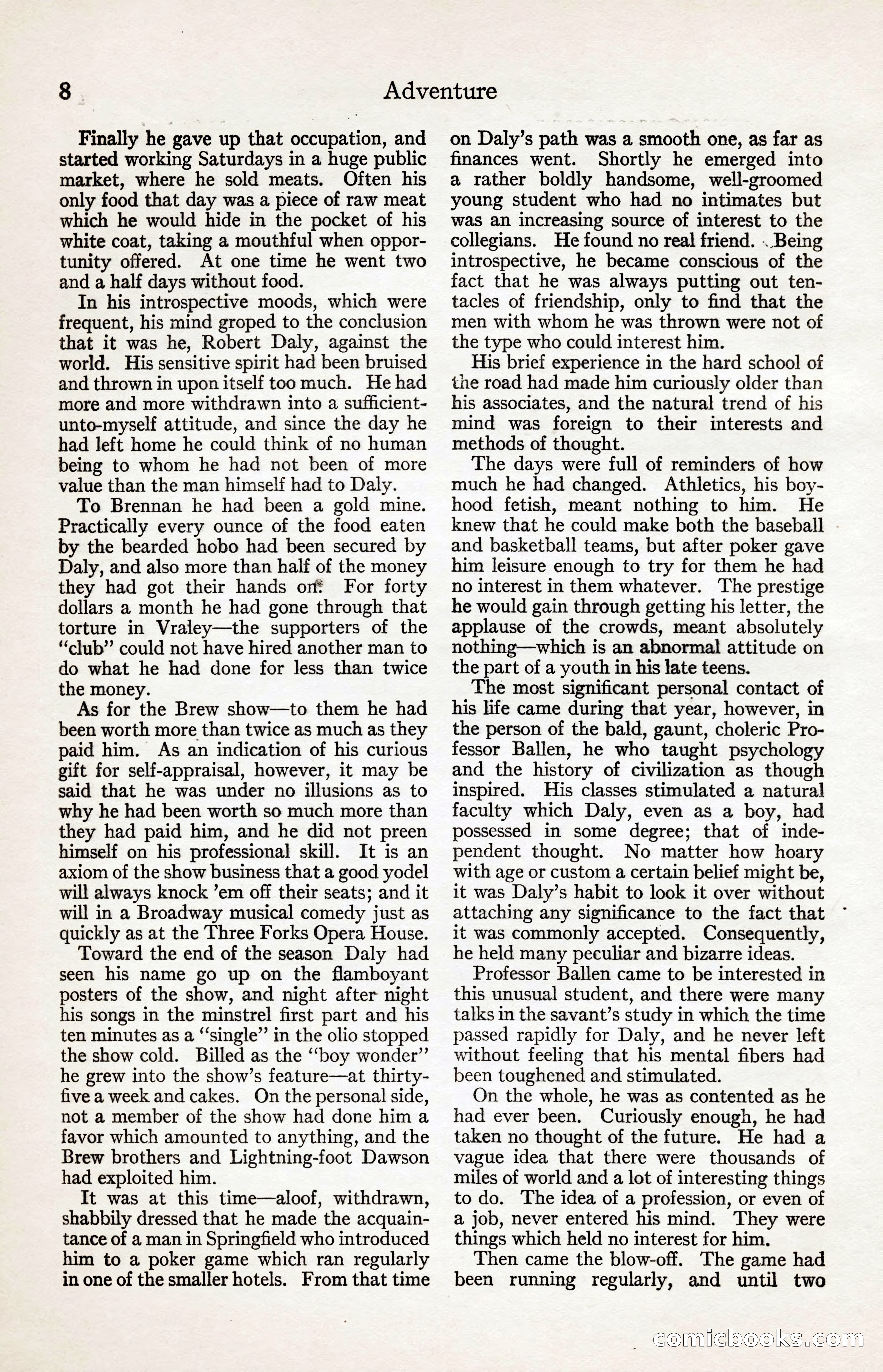 Adventure Magazine, August 30, 1923 — page 18 of 204