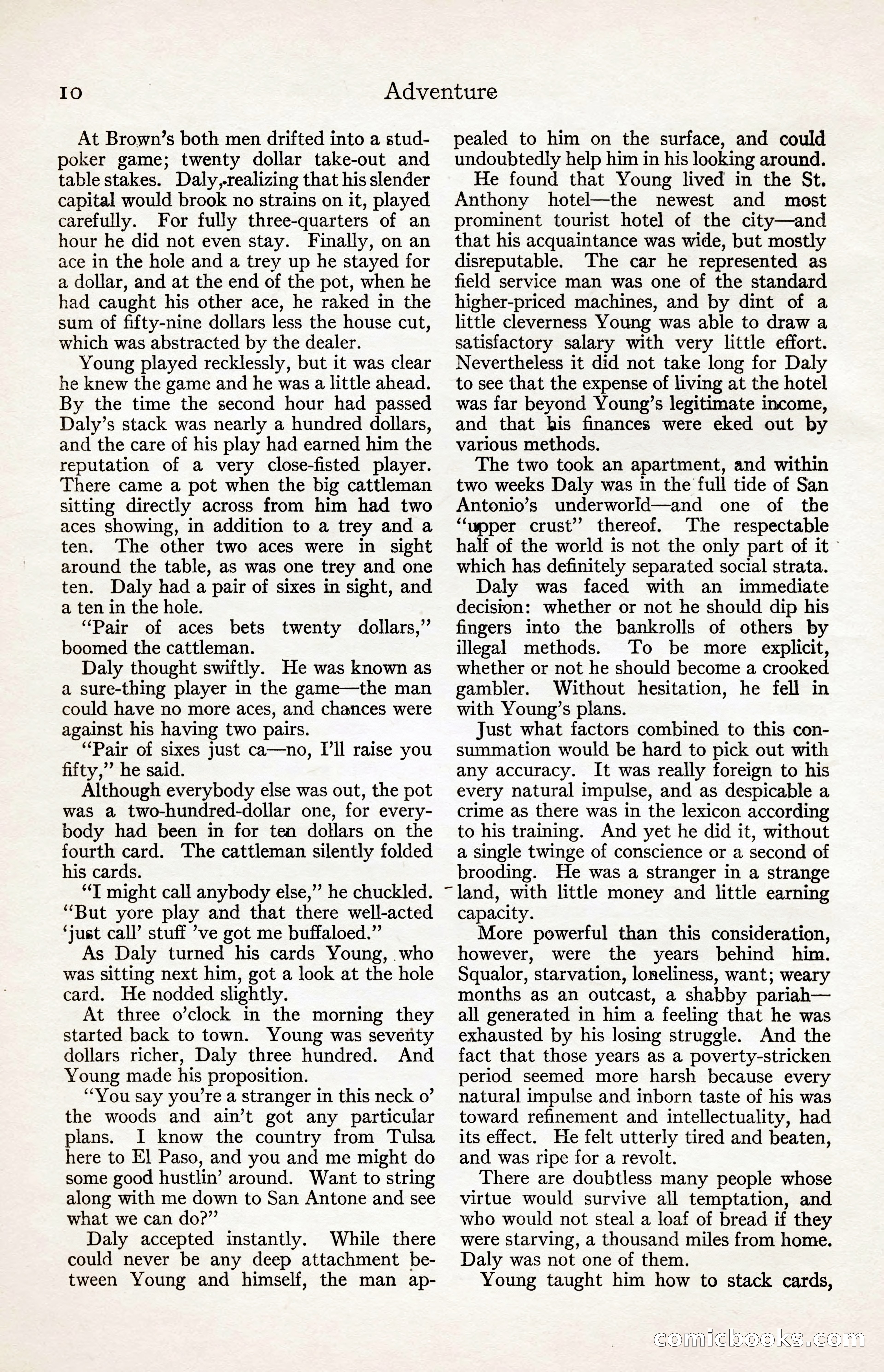 Adventure Magazine, August 30, 1923 — page 20 of 204