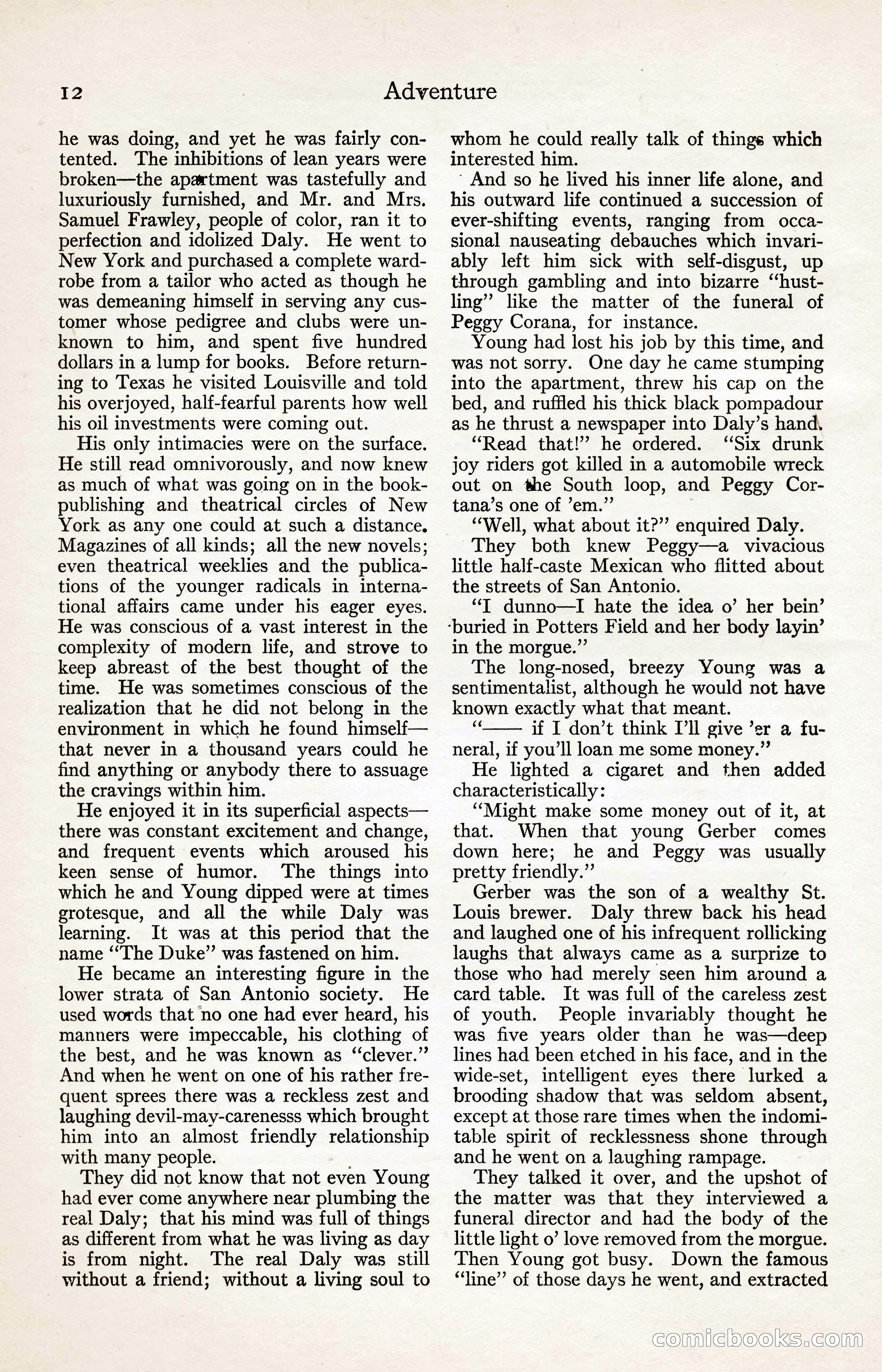 Adventure Magazine, August 30, 1923 — page 22 of 204