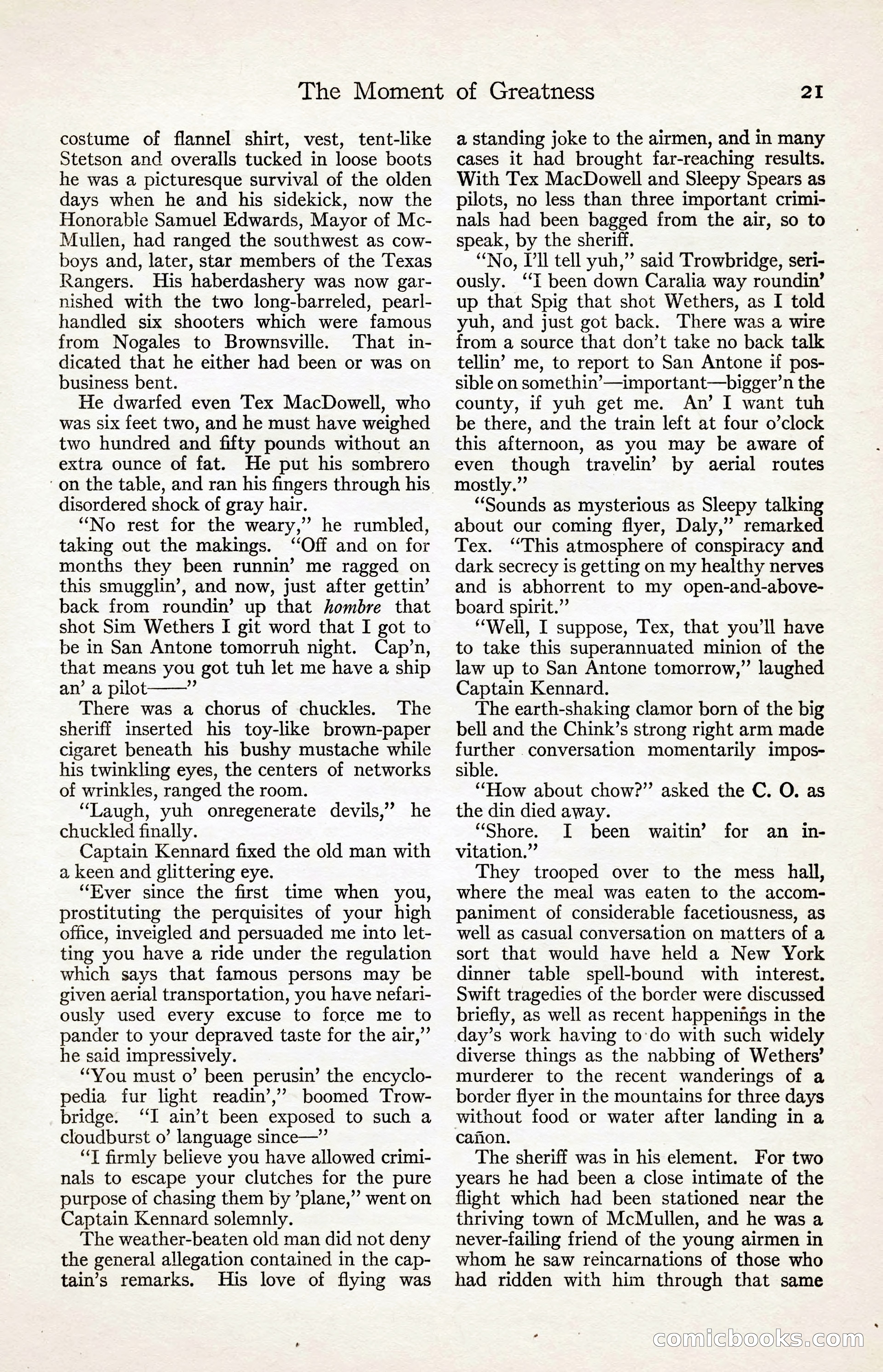 Adventure Magazine, August 30, 1923 — page 31 of 204