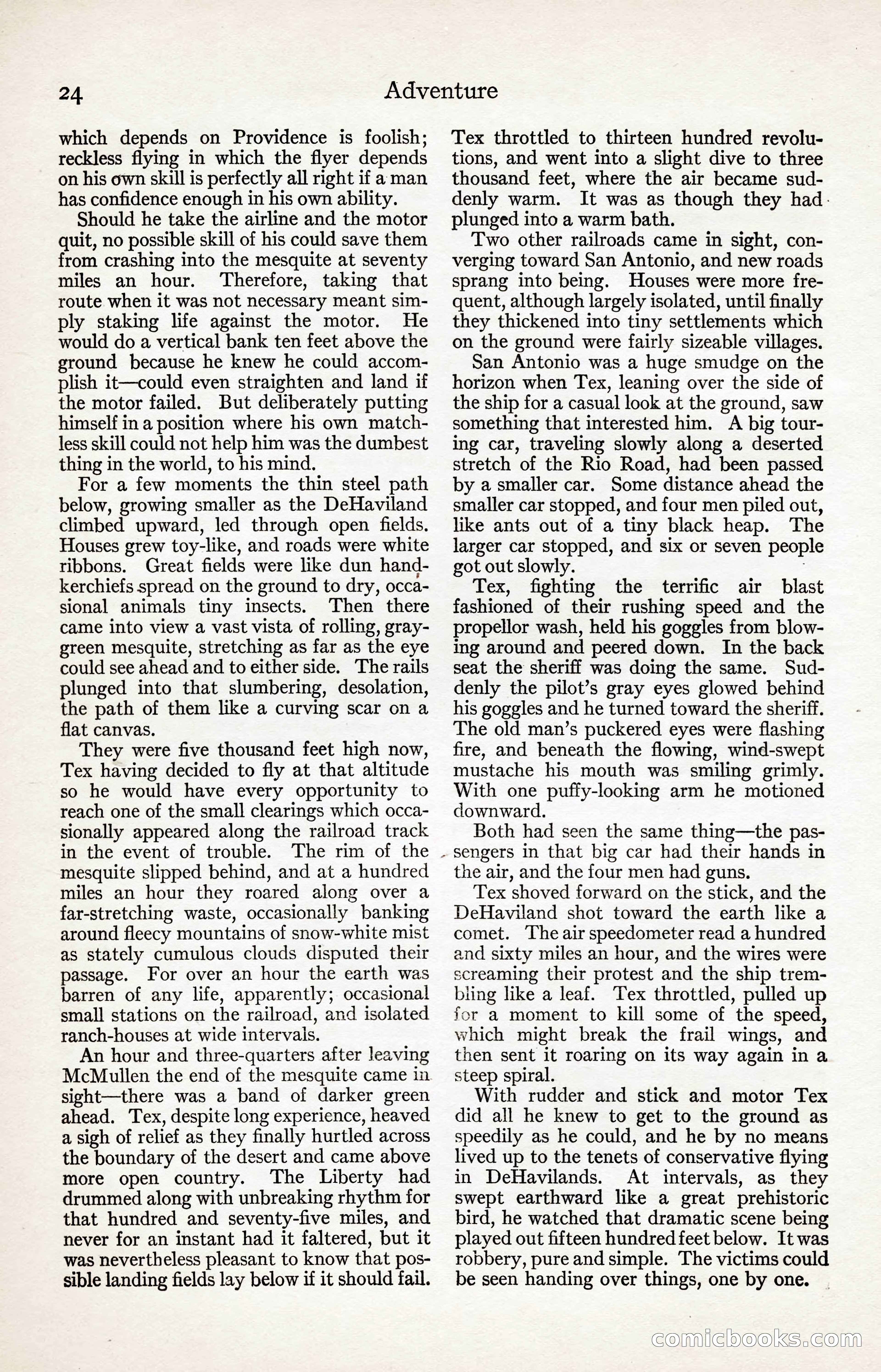Adventure Magazine, August 30, 1923 — page 34 of 204
