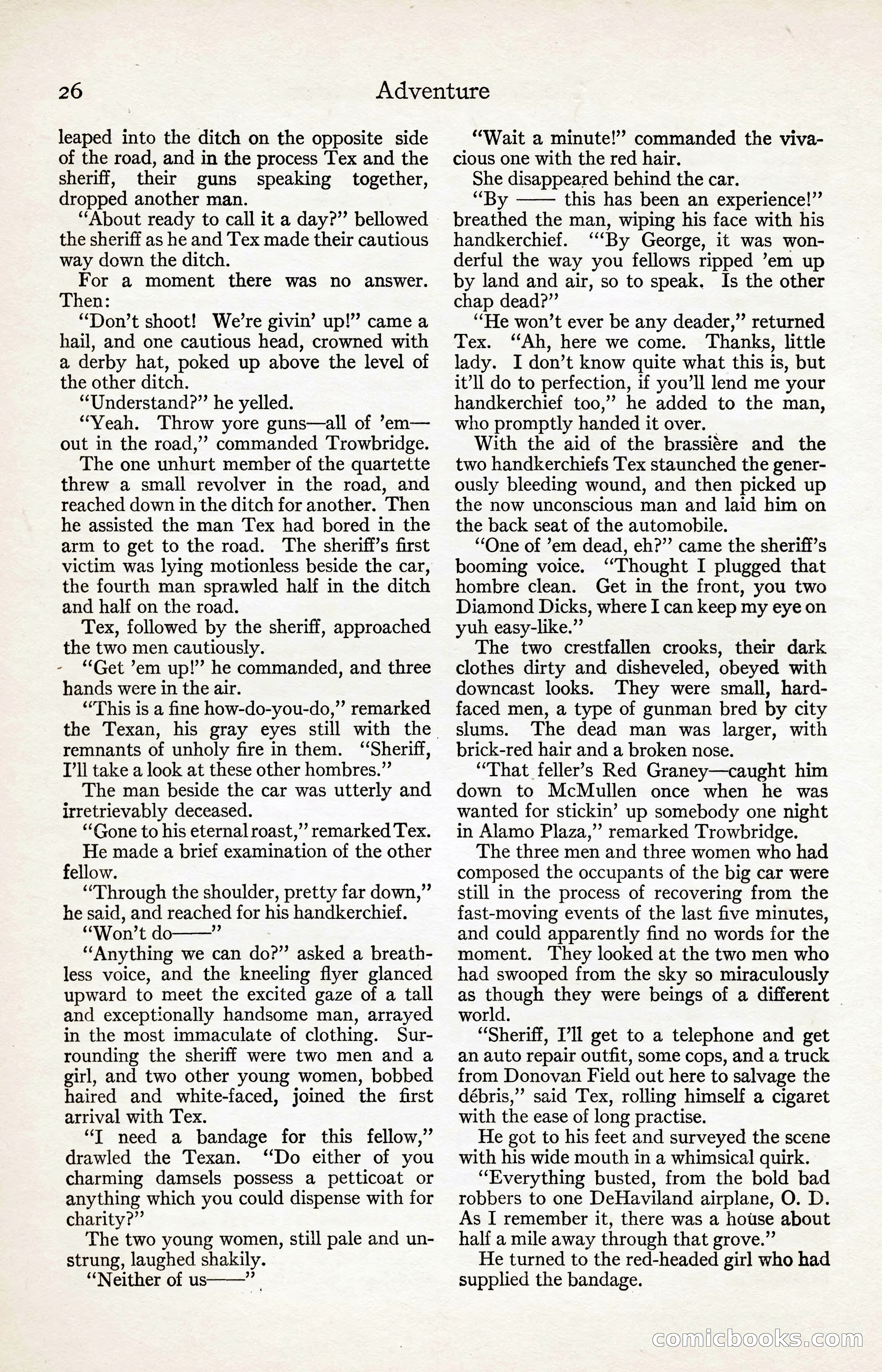 Adventure Magazine, August 30, 1923 — page 36 of 204
