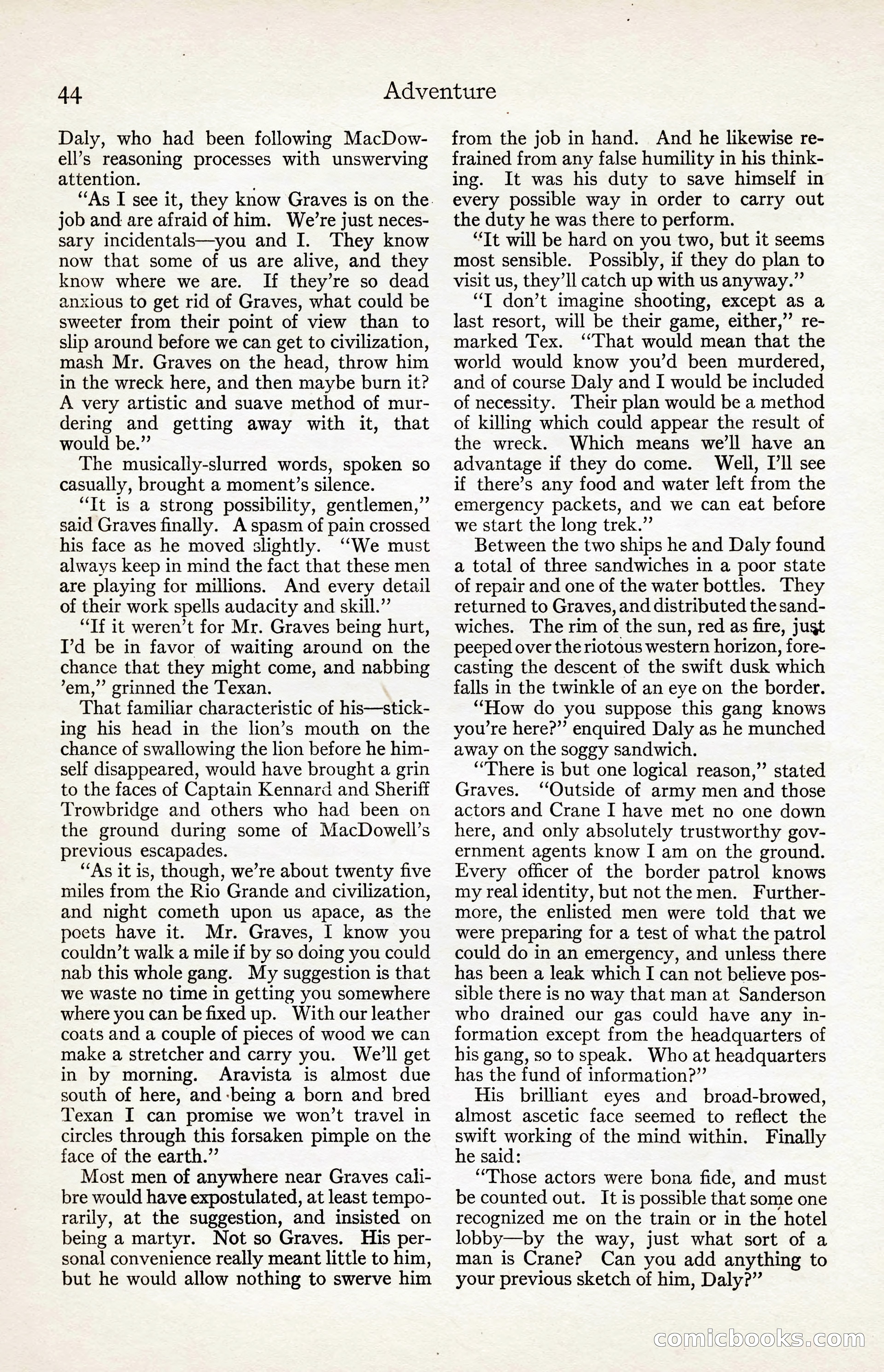 Adventure Magazine, August 30, 1923 — page 54 of 204