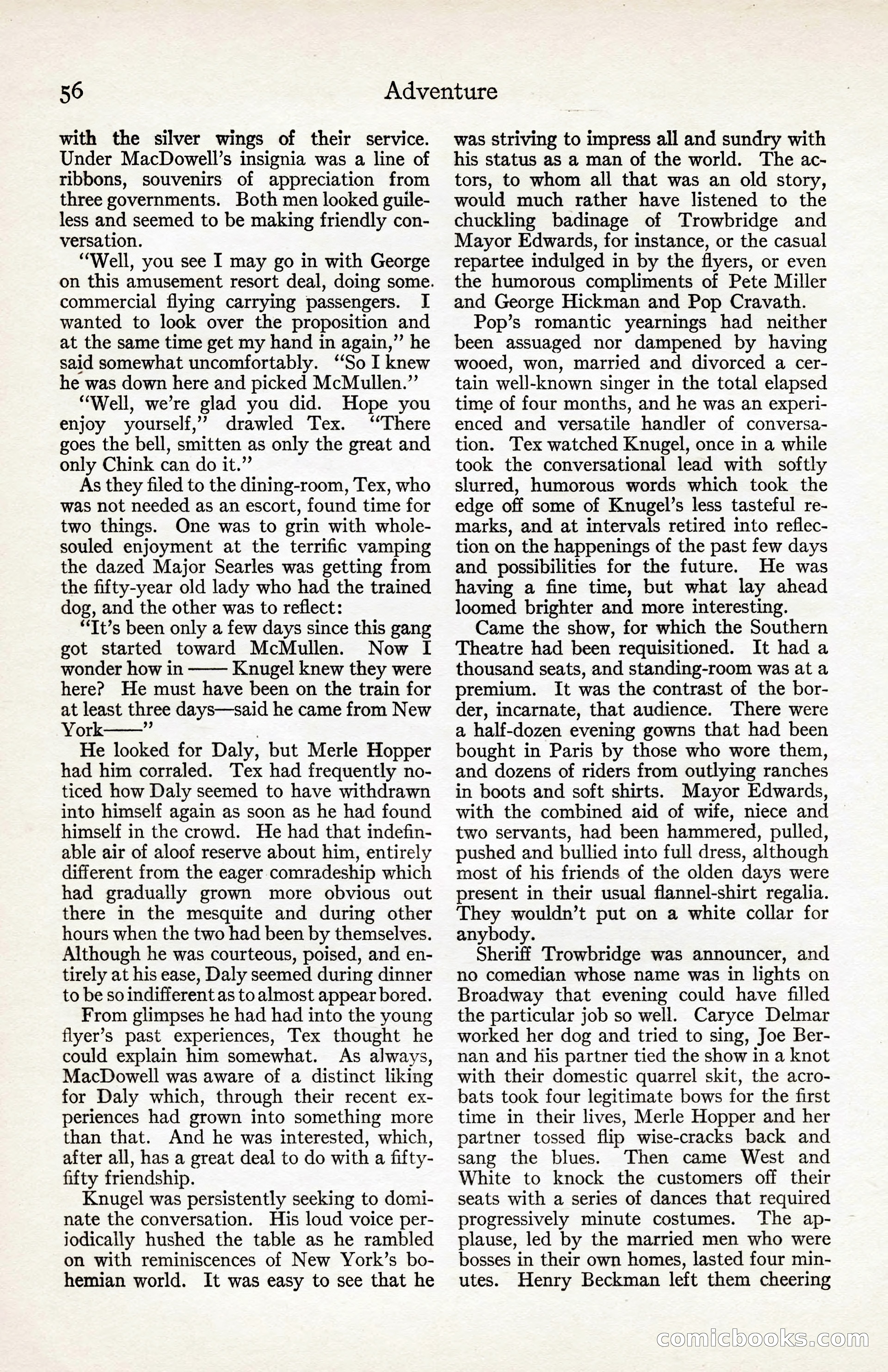 Adventure Magazine, August 30, 1923 — page 66 of 204
