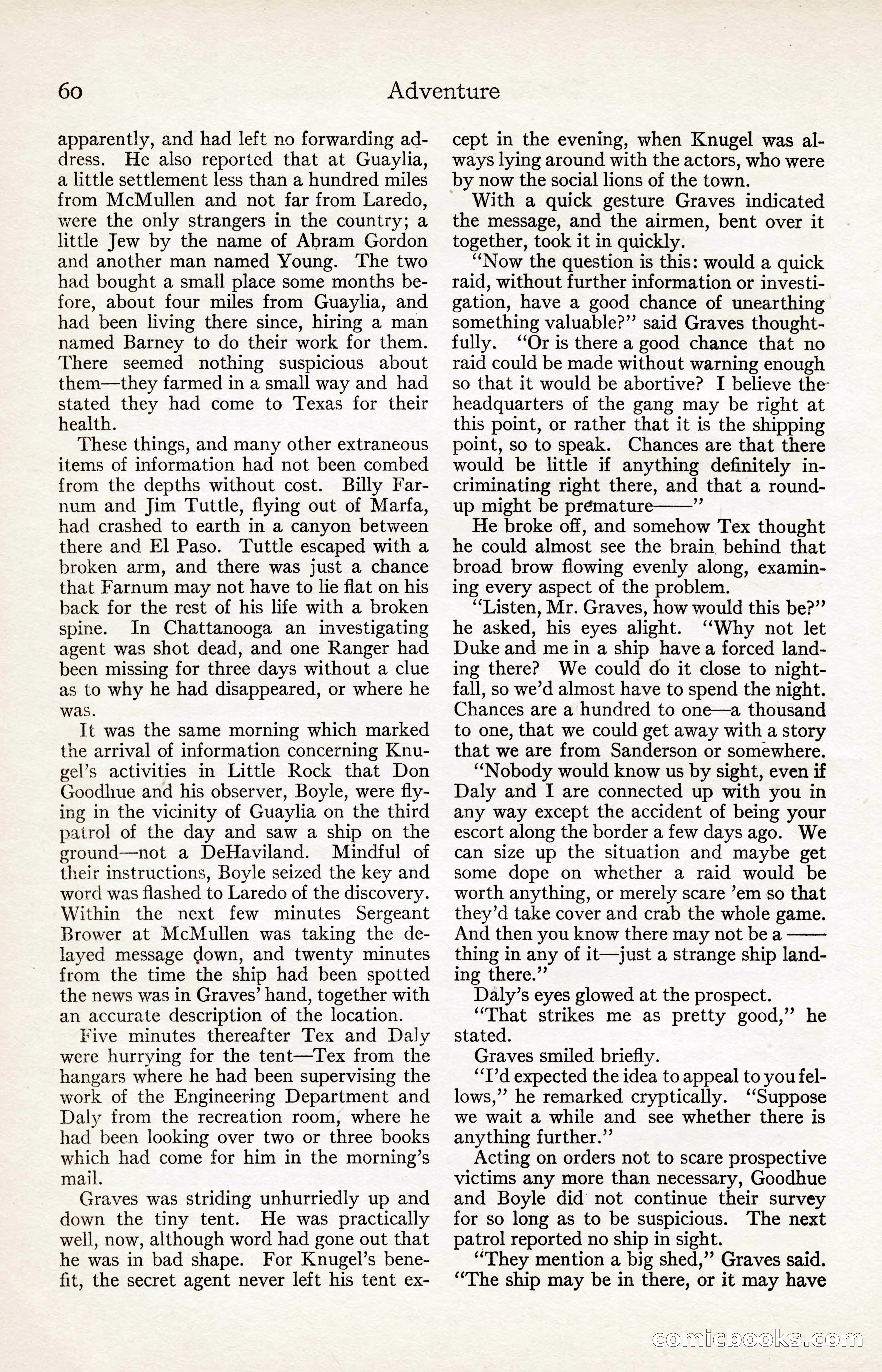 Adventure Magazine, August 30, 1923 — page 70 of 204