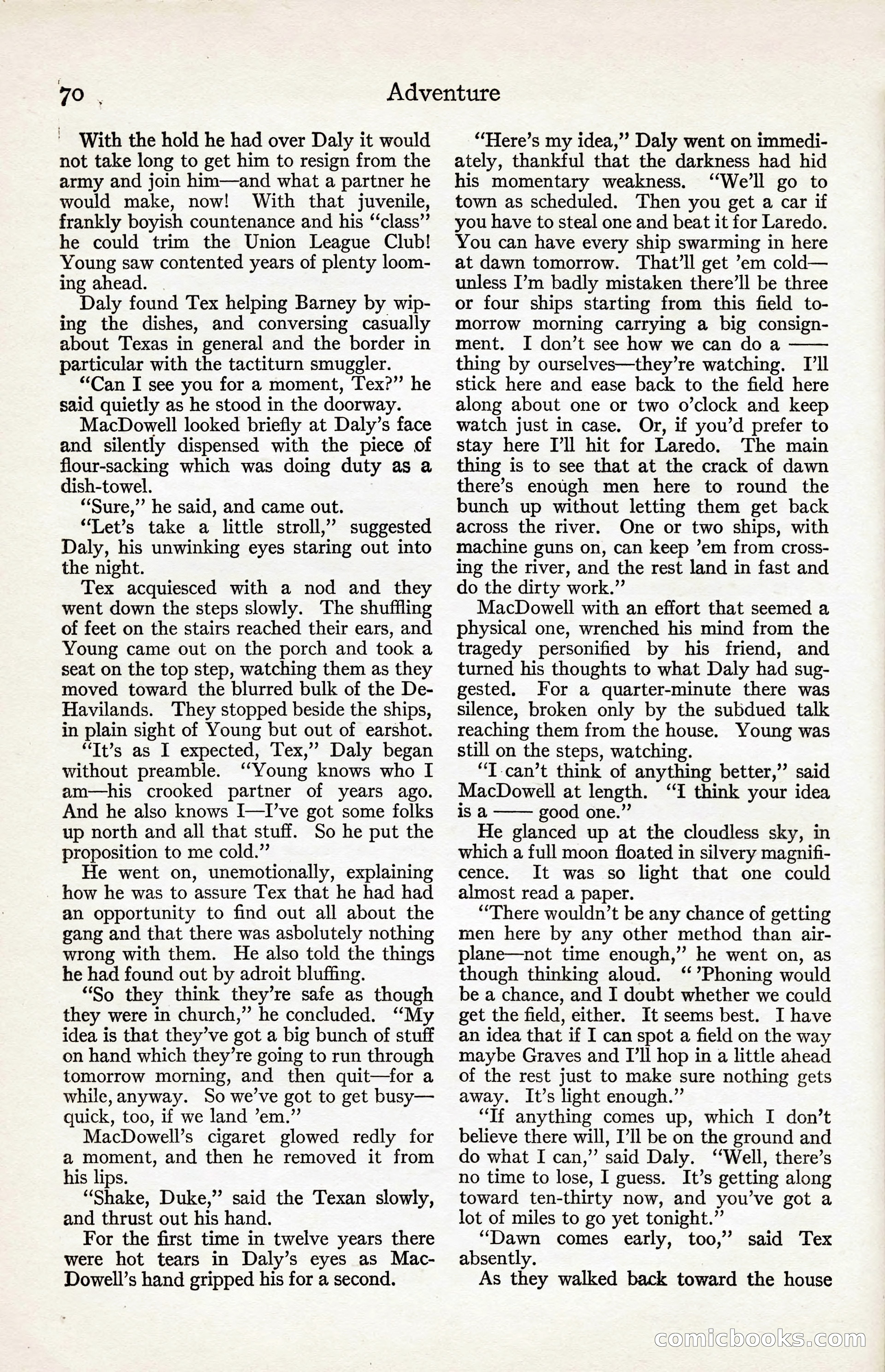 Adventure Magazine, August 30, 1923 — page 80 of 204