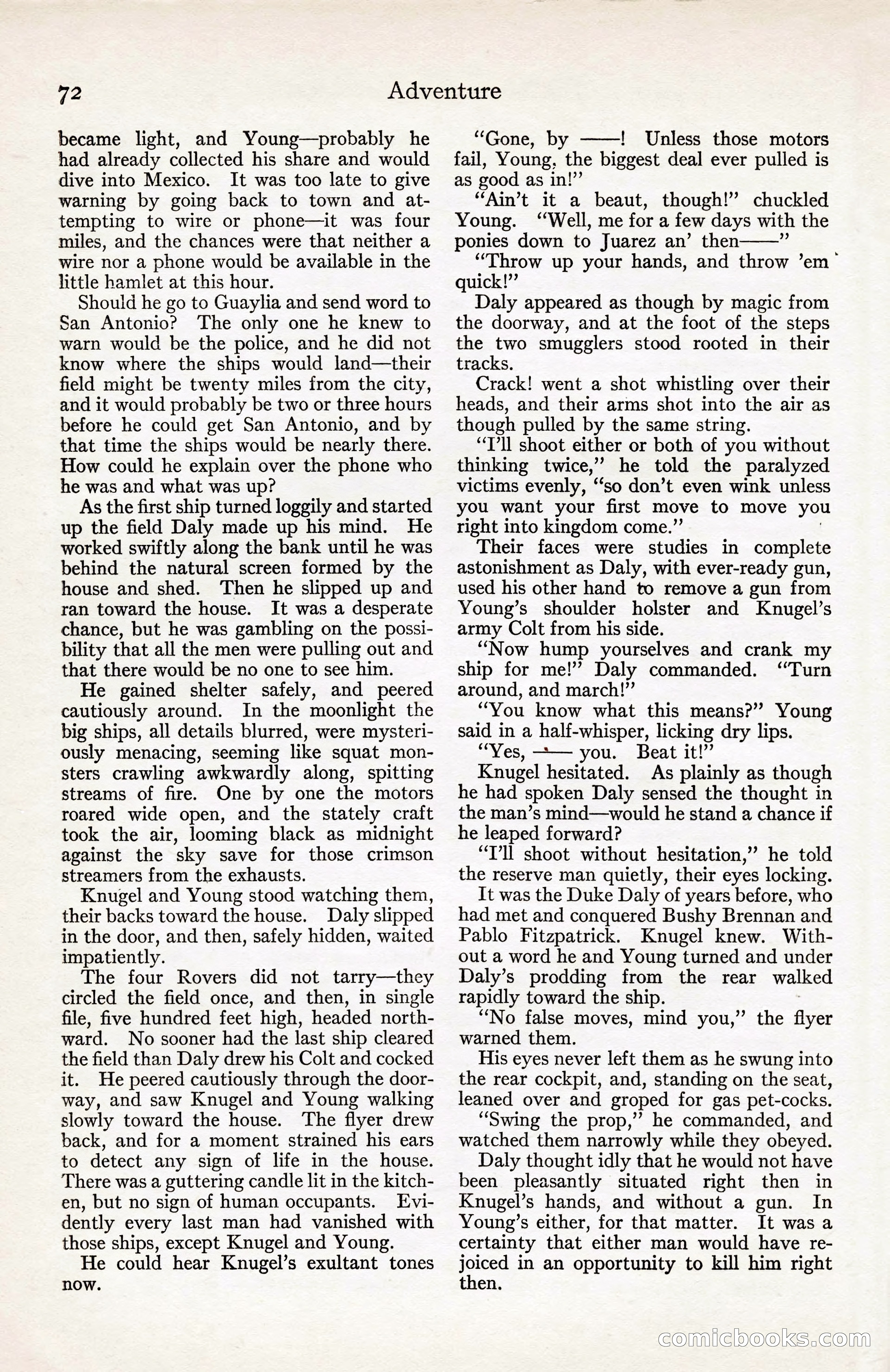 Adventure Magazine, August 30, 1923 — page 82 of 204