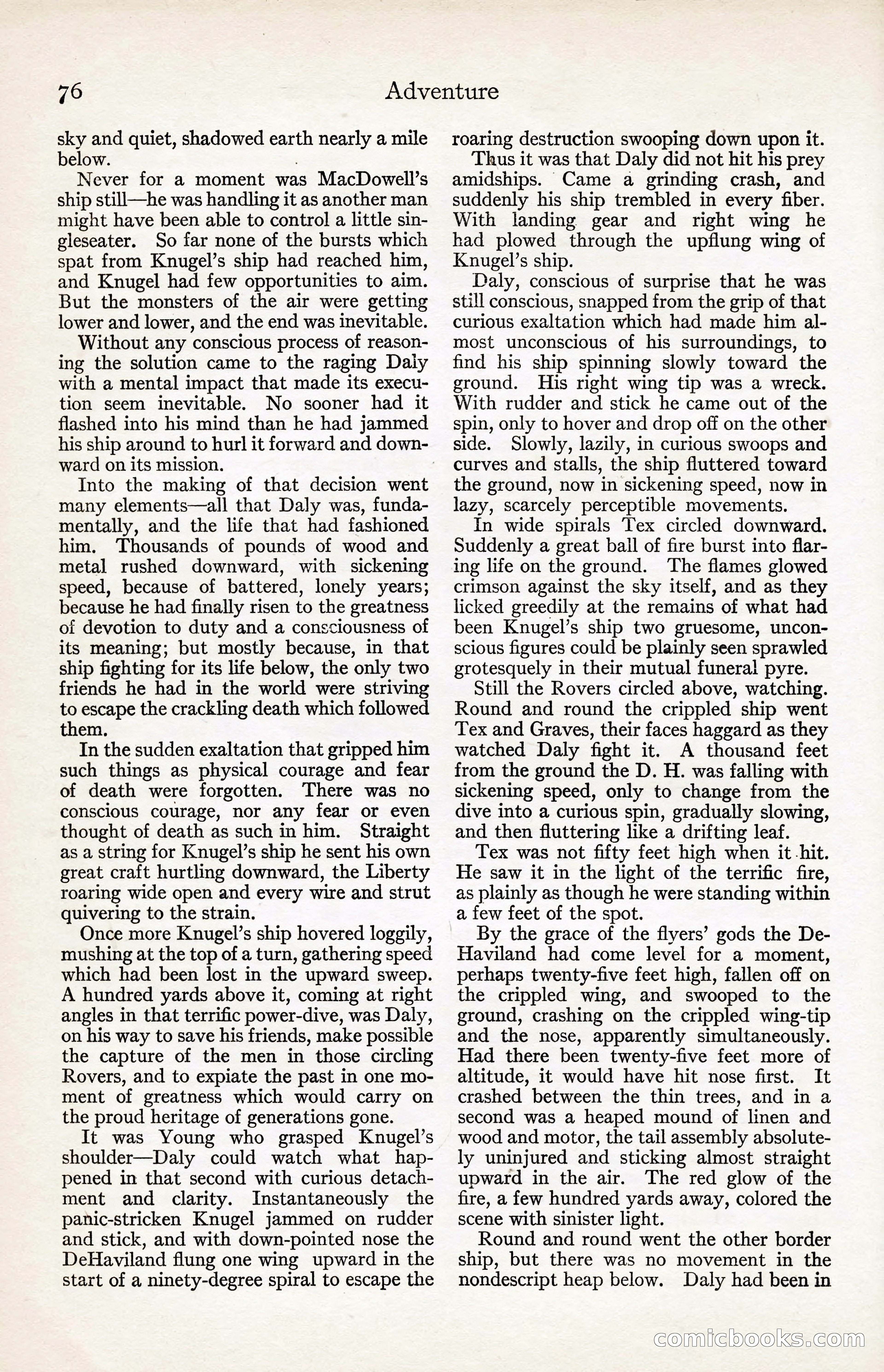 Adventure Magazine, August 30, 1923 — page 86 of 204