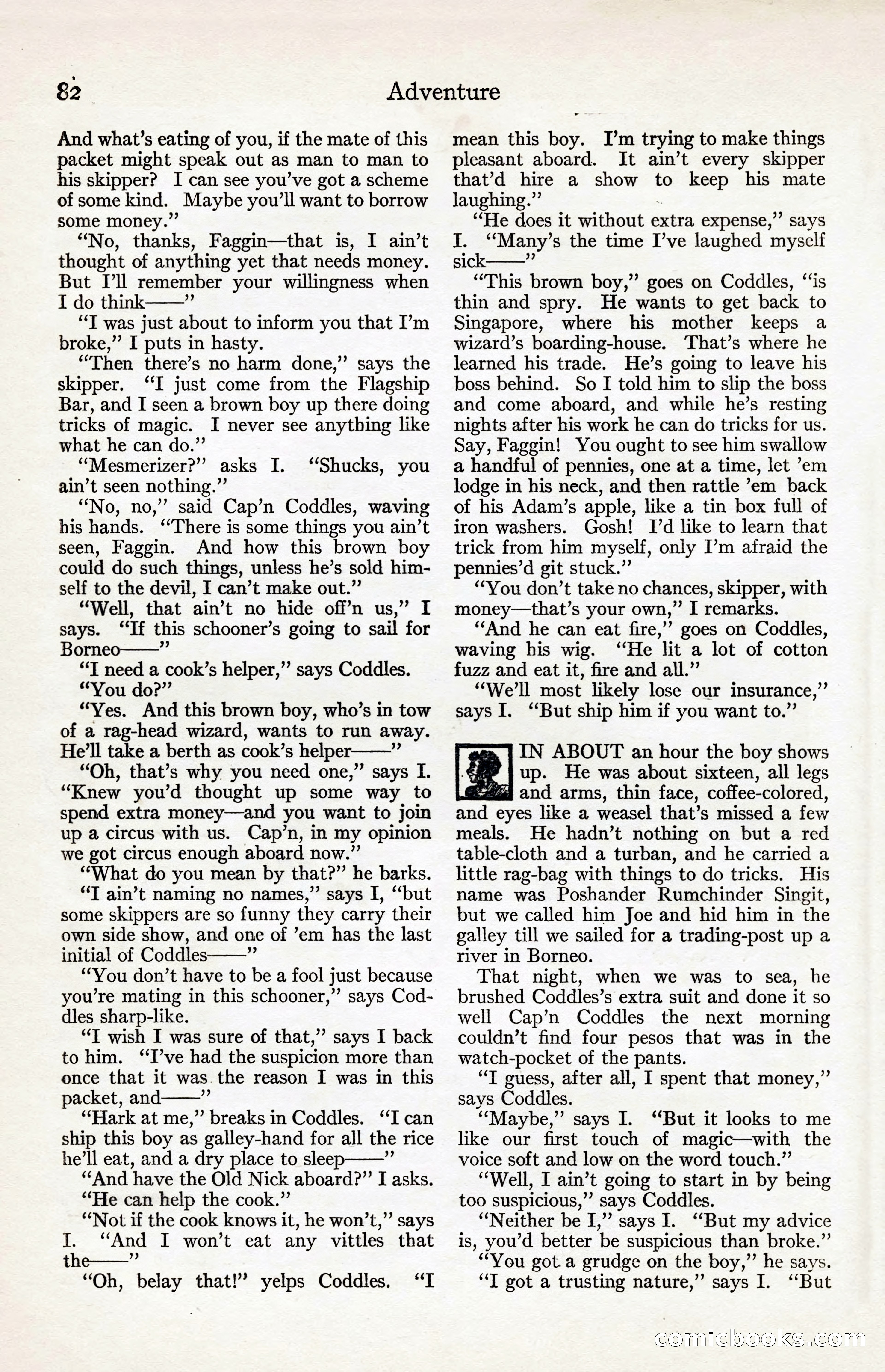 Adventure Magazine, August 30, 1923 — page 92 of 204