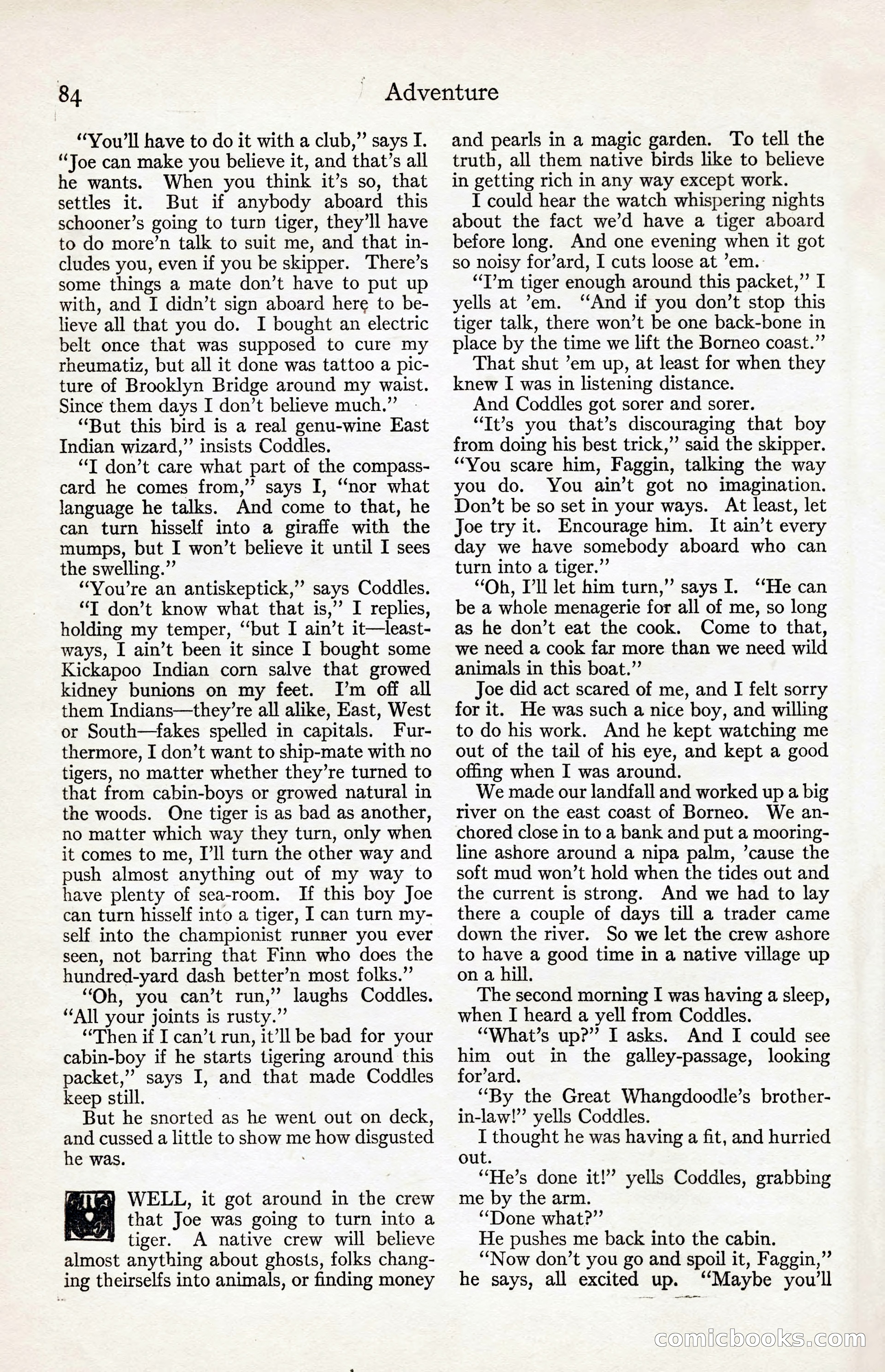 Adventure Magazine, August 30, 1923 — page 94 of 204