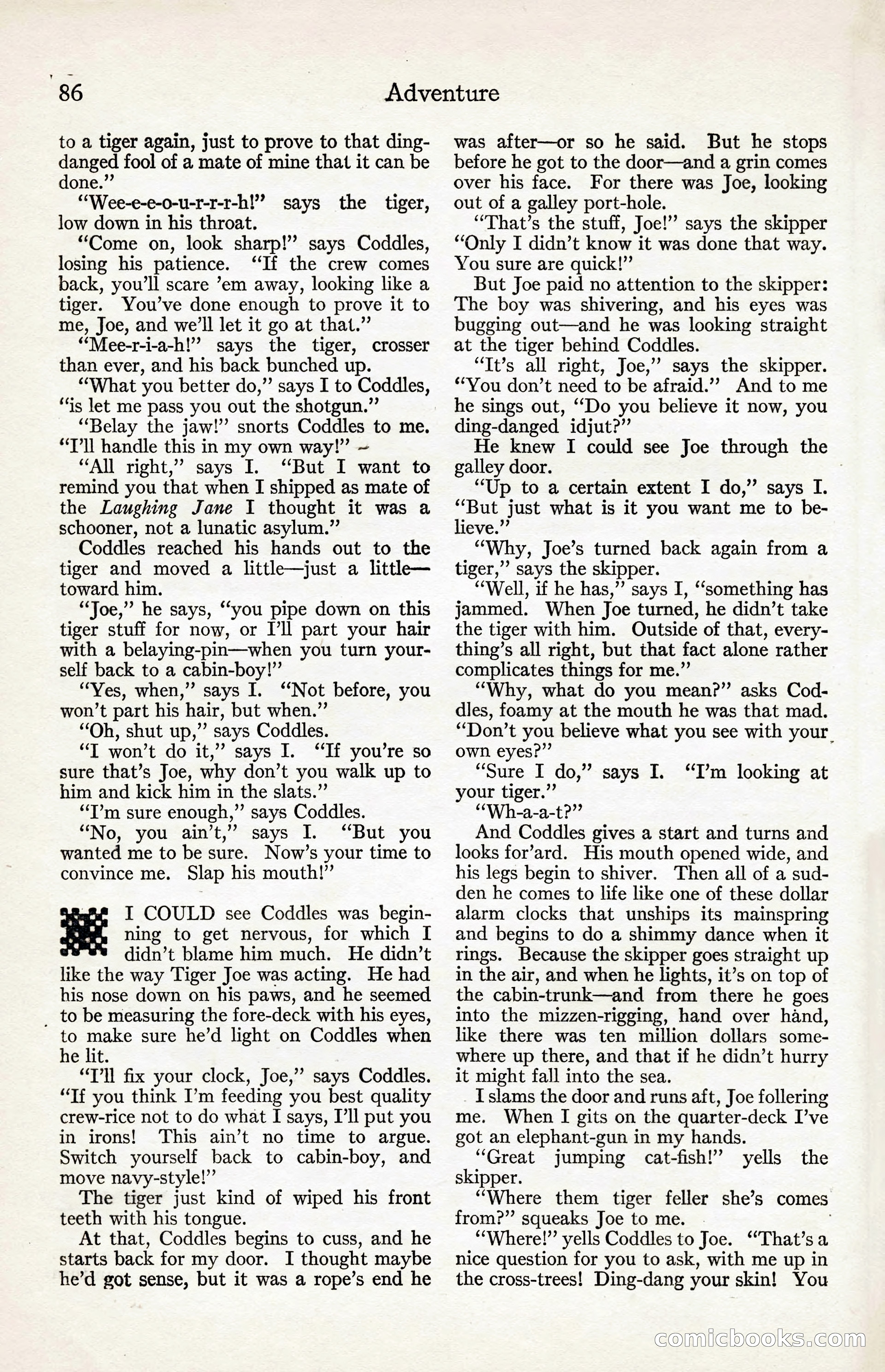 Adventure Magazine, August 30, 1923 — page 96 of 204