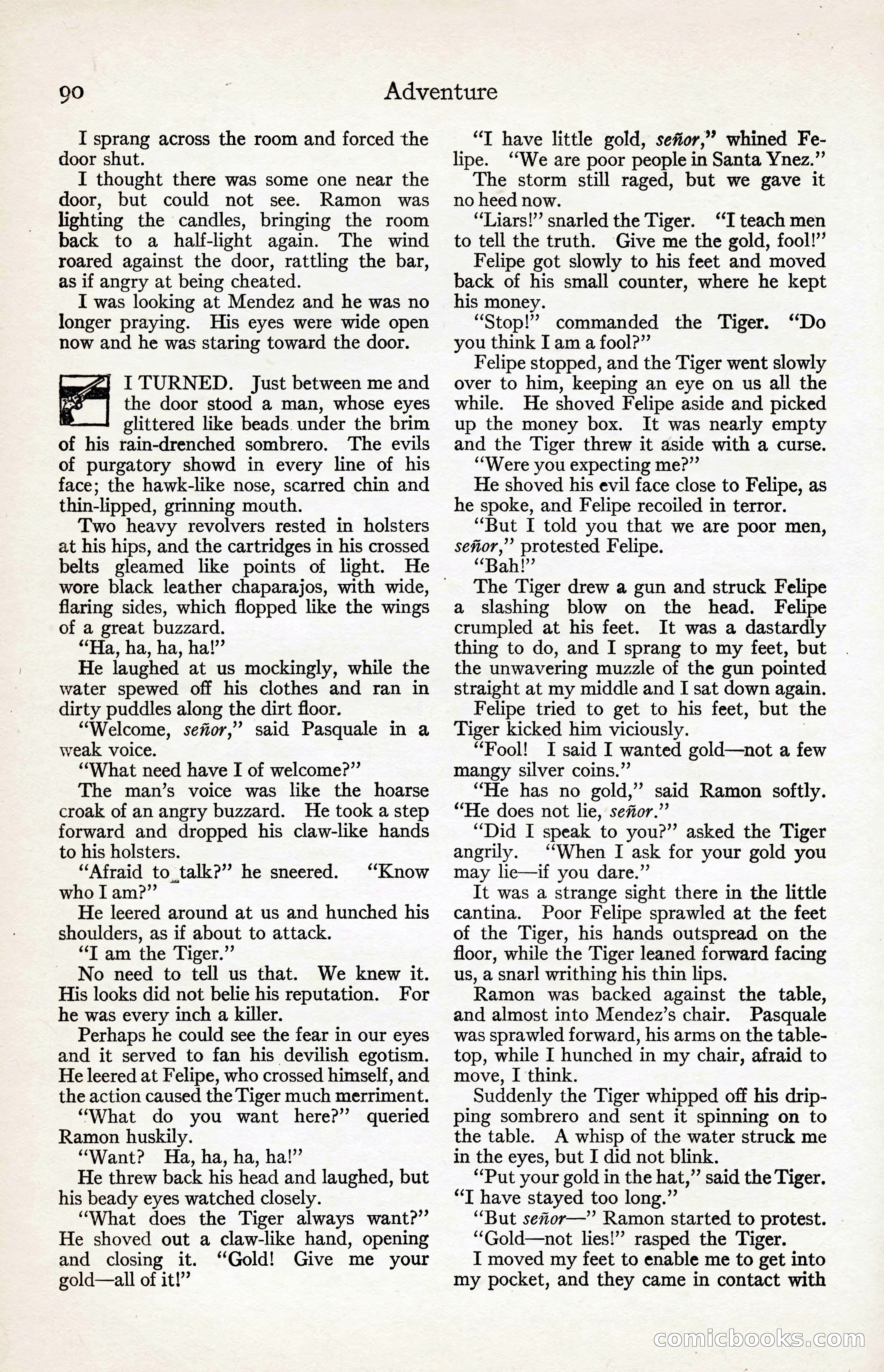 Adventure Magazine, August 30, 1923 — page 100 of 204