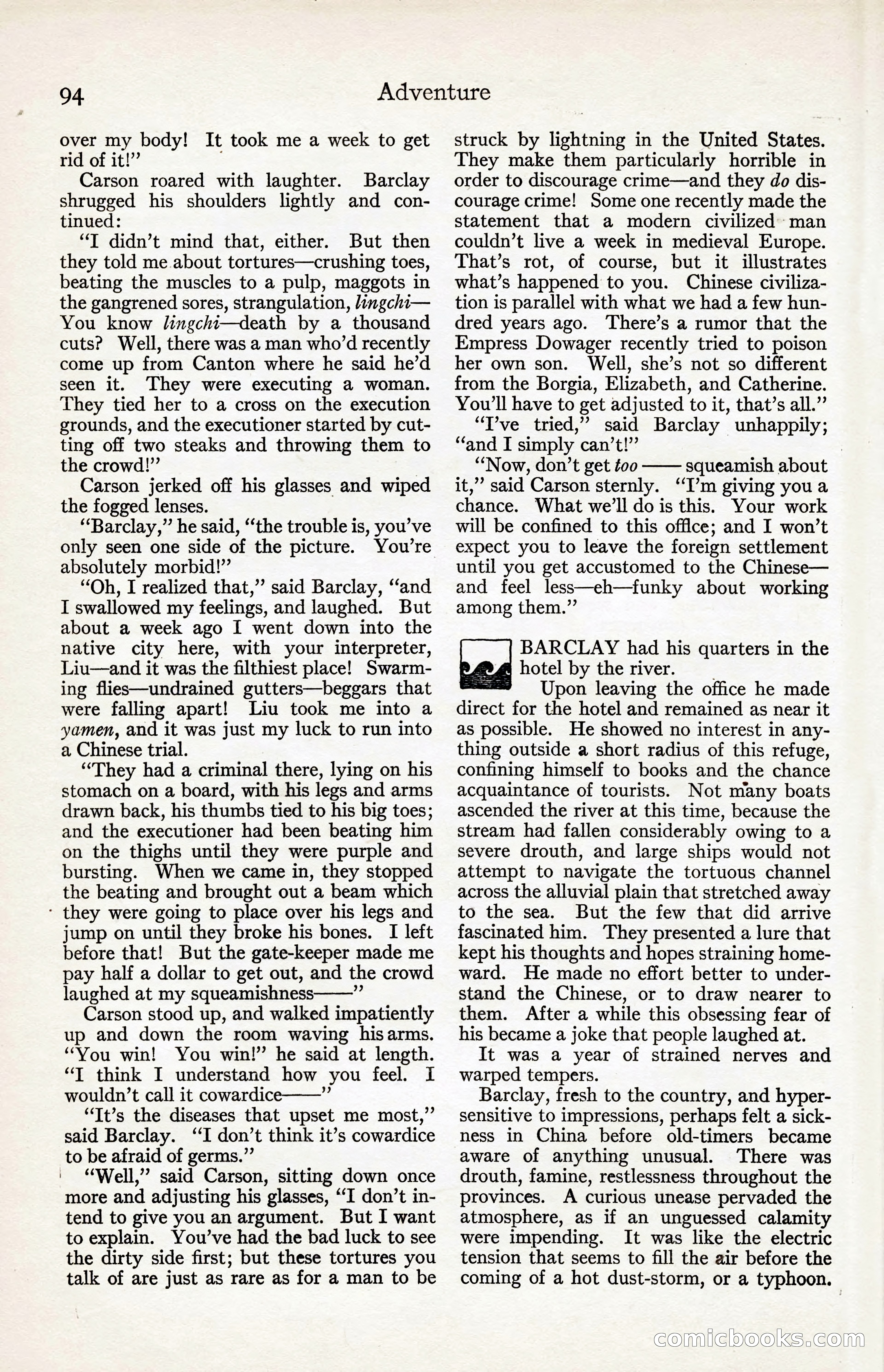 Adventure Magazine, August 30, 1923 — page 104 of 204