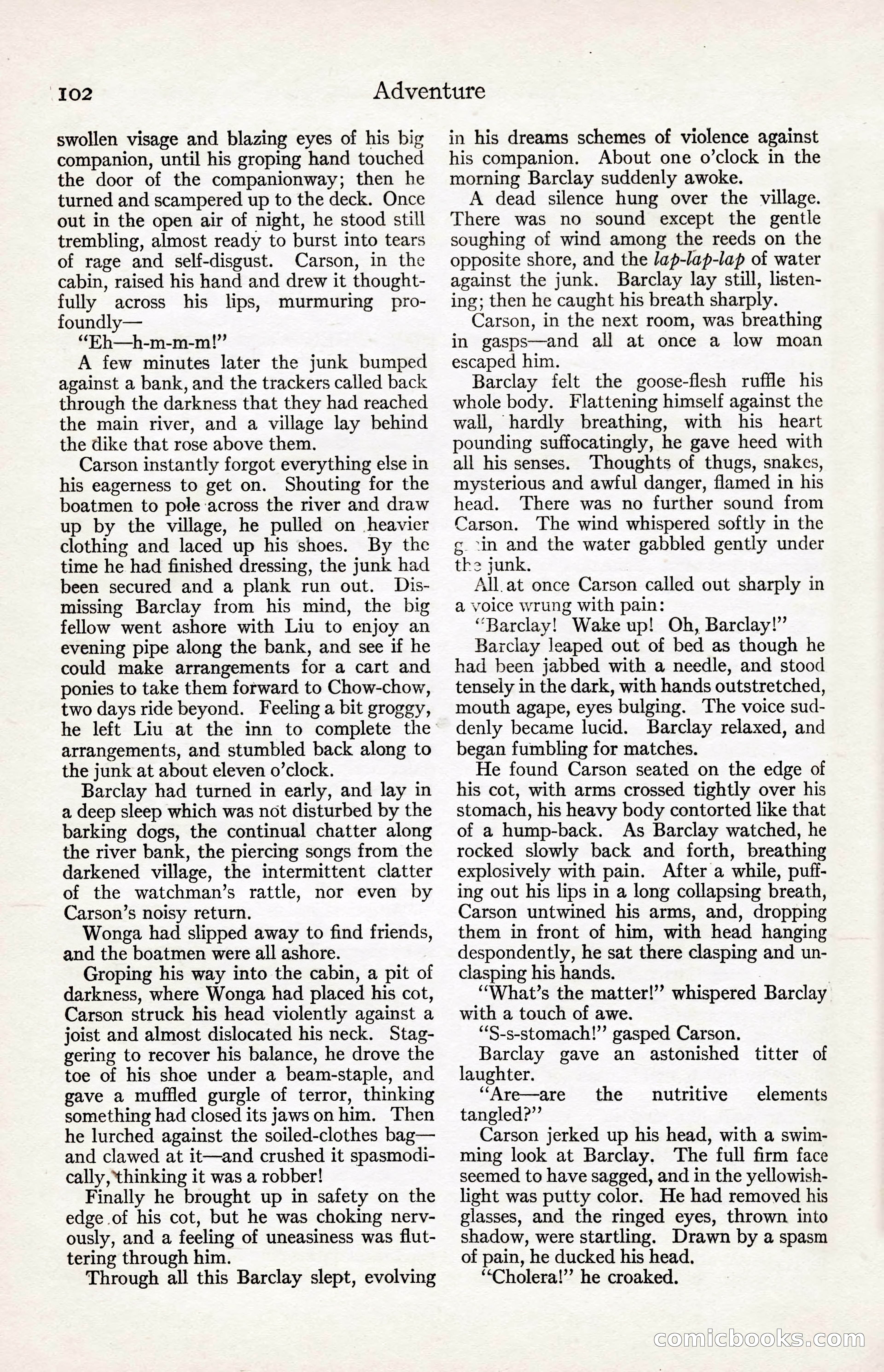 Adventure Magazine, August 30, 1923 — page 112 of 204