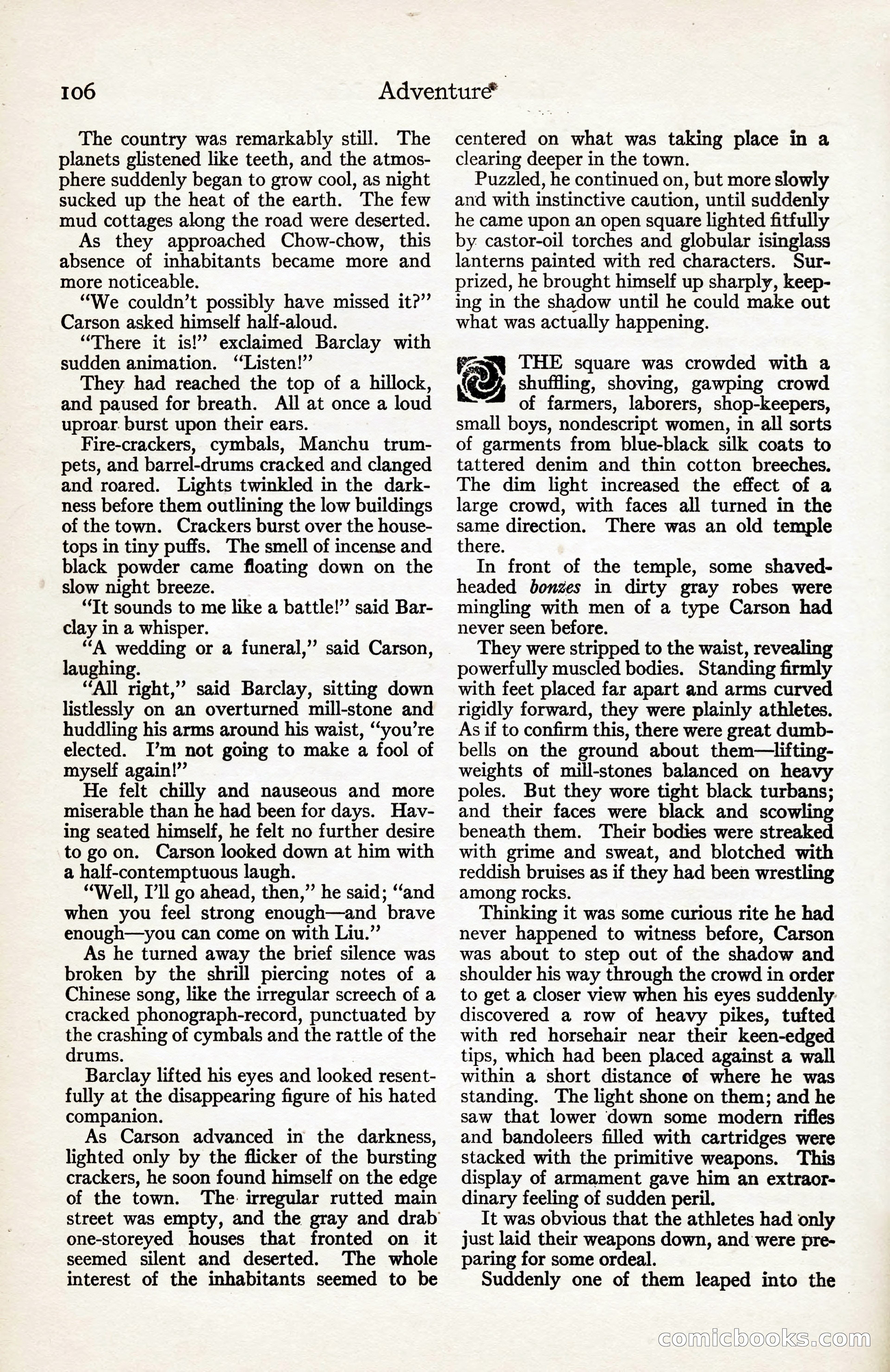 Adventure Magazine, August 30, 1923 — page 116 of 204