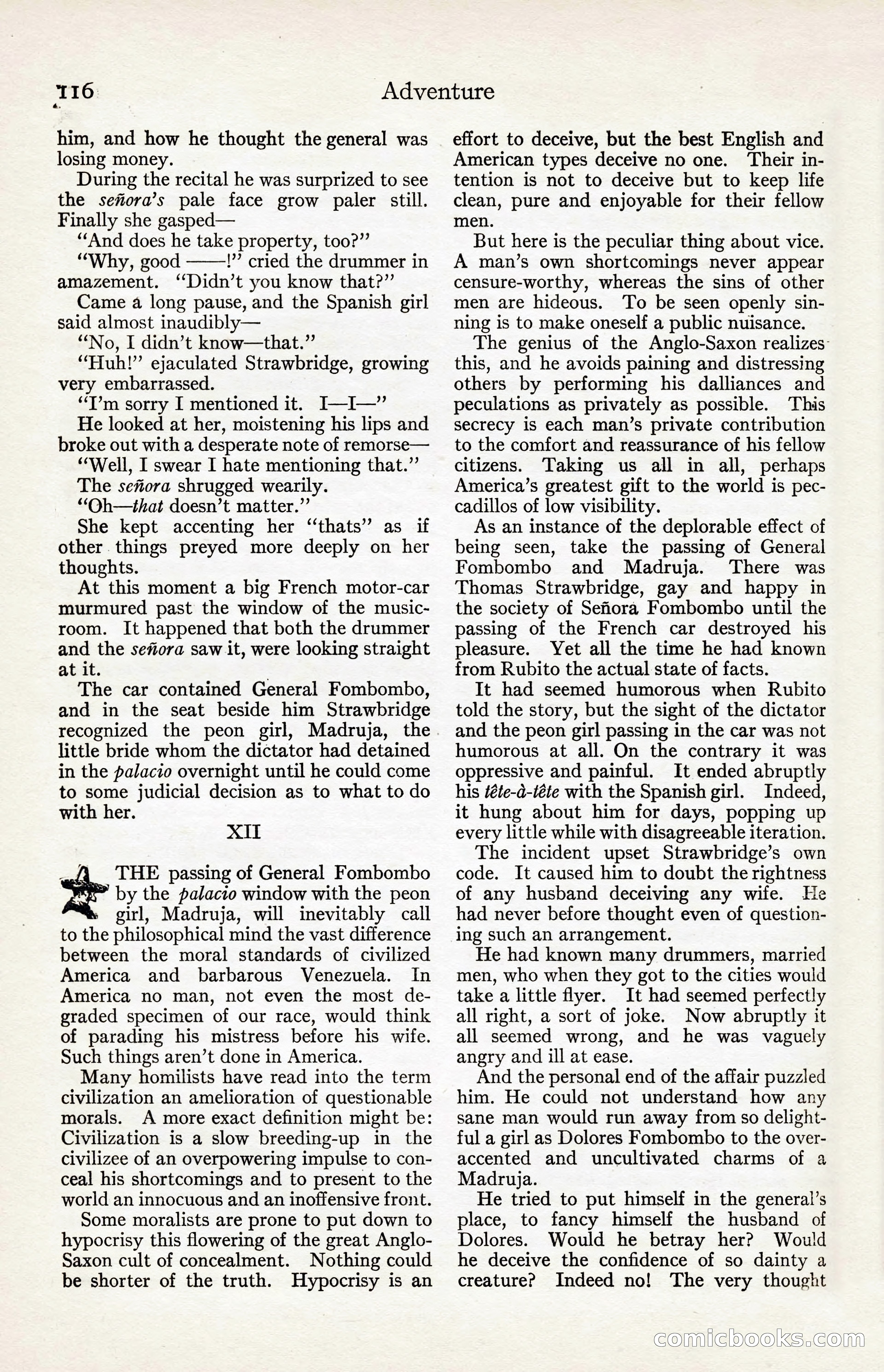 Adventure Magazine, August 30, 1923 — page 126 of 204