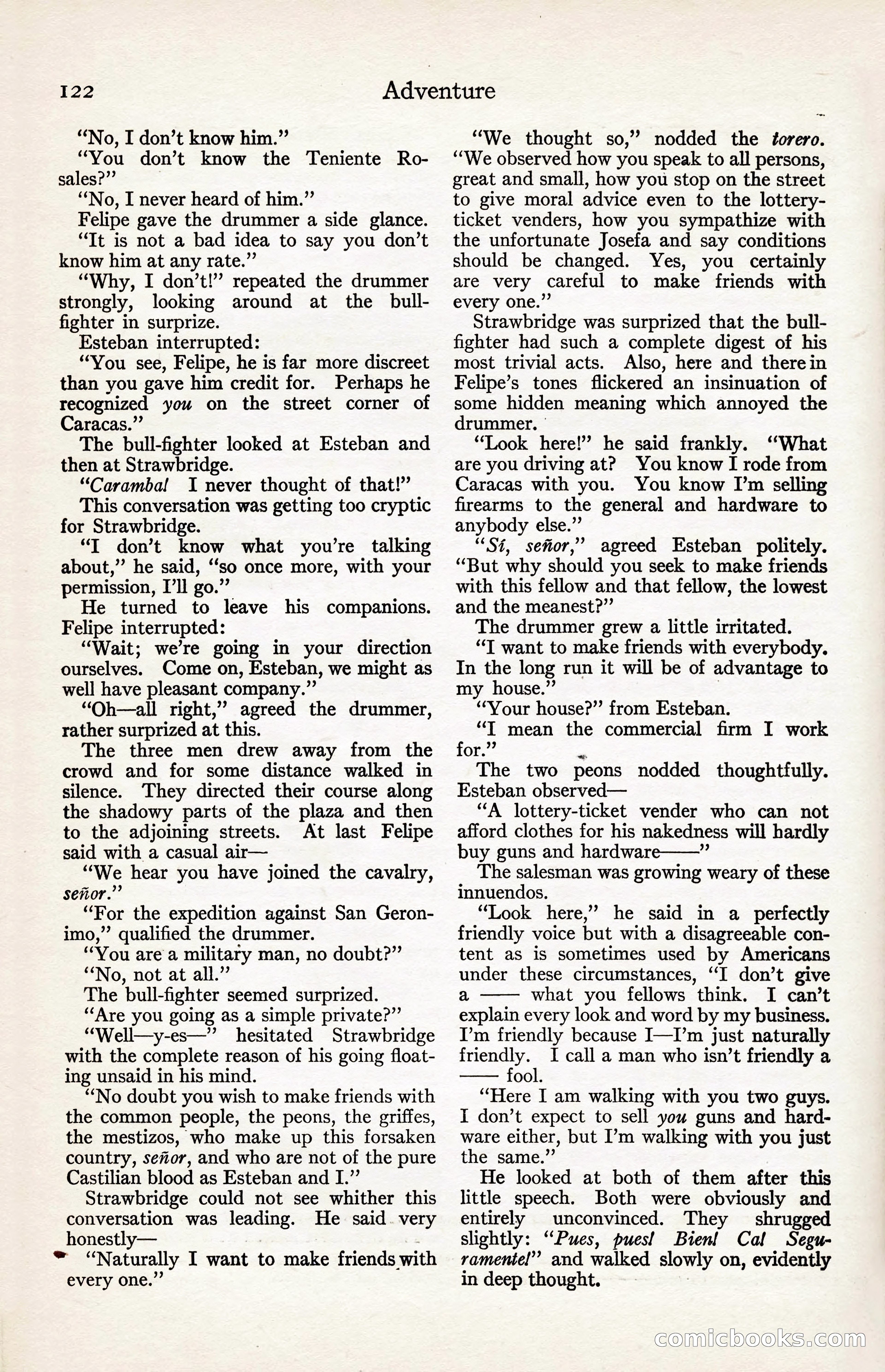 Adventure Magazine, August 30, 1923 — page 132 of 204