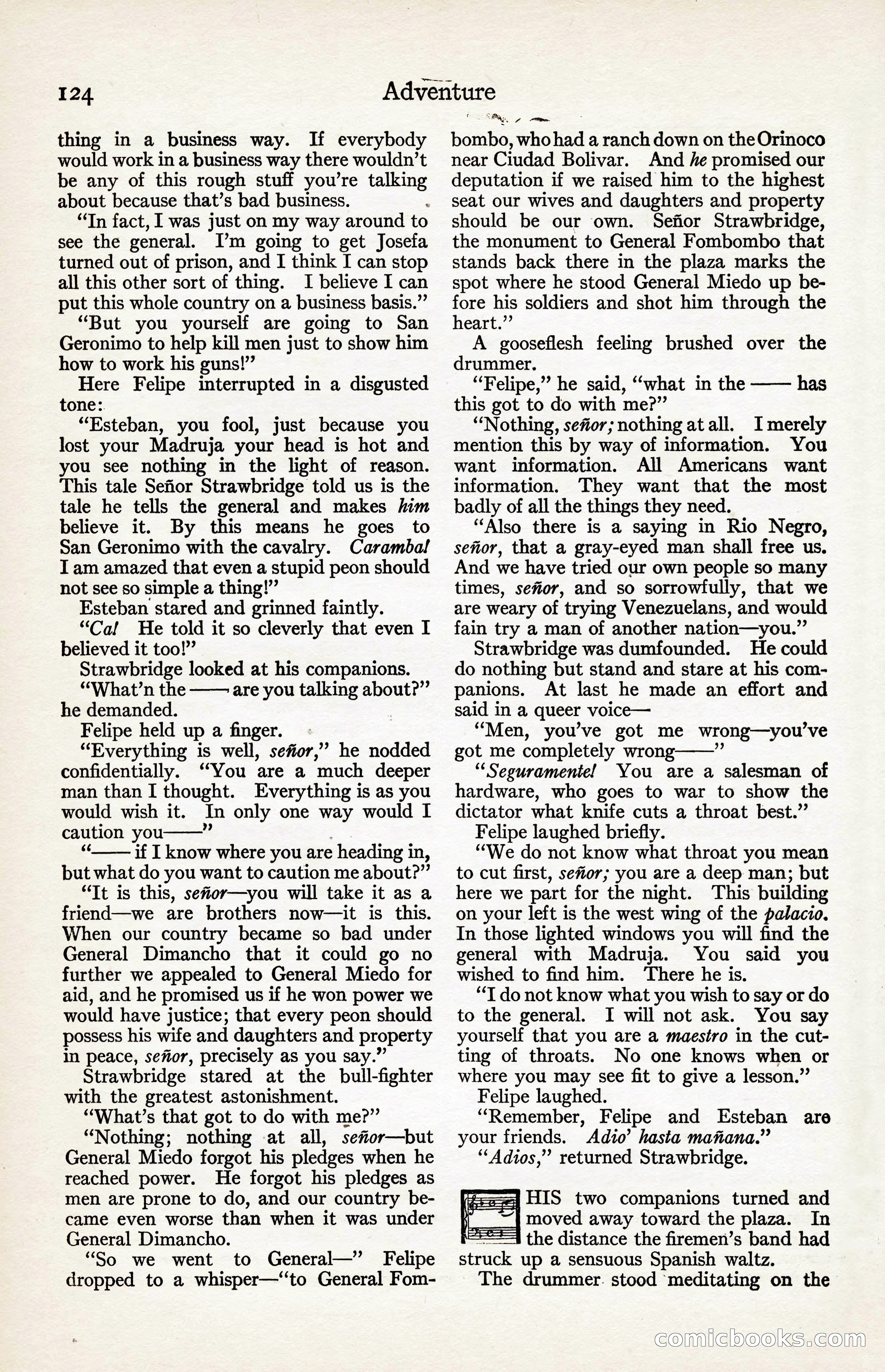 Adventure Magazine, August 30, 1923 — page 134 of 204