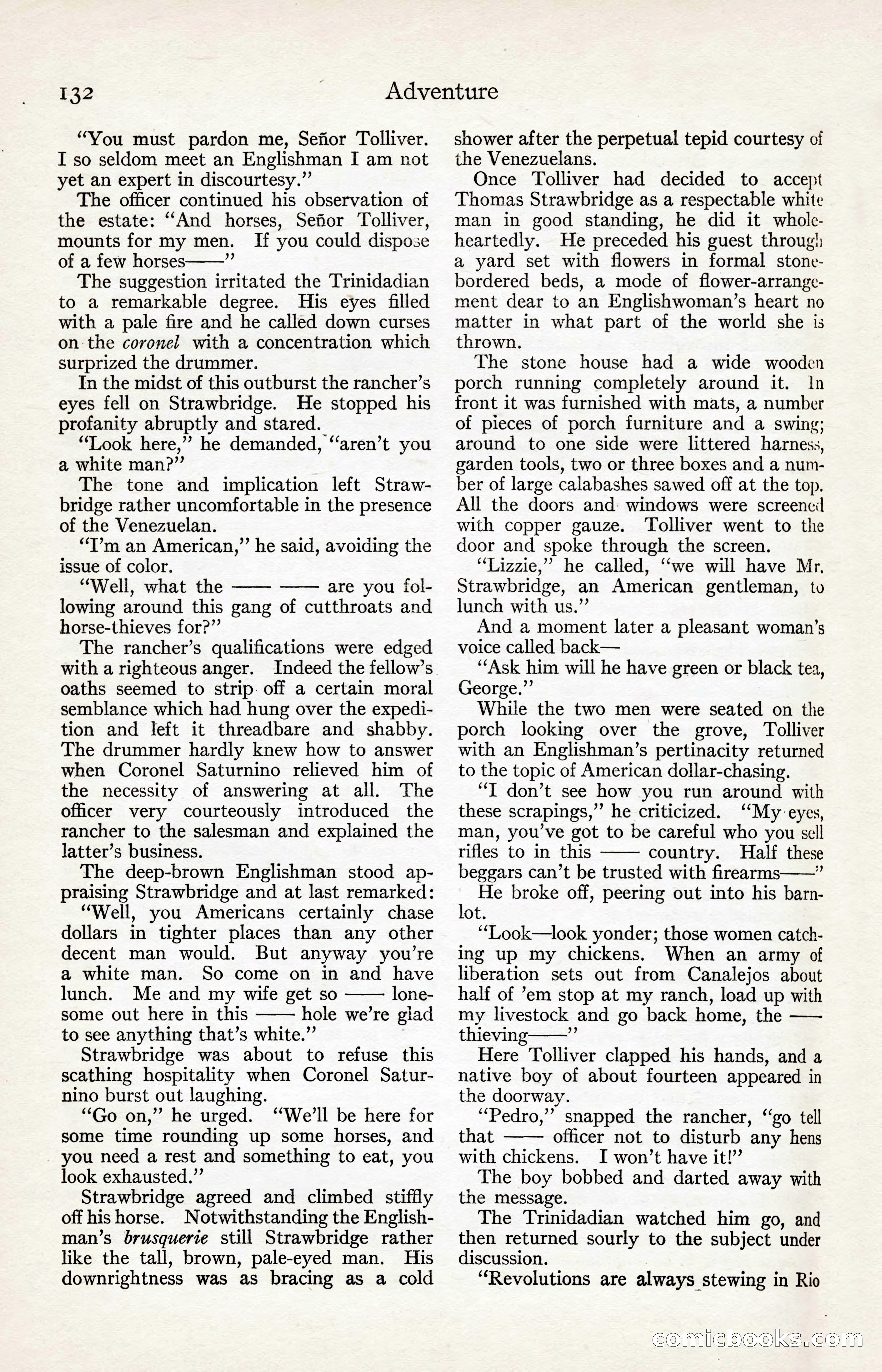 Adventure Magazine, August 30, 1923 — page 142 of 204
