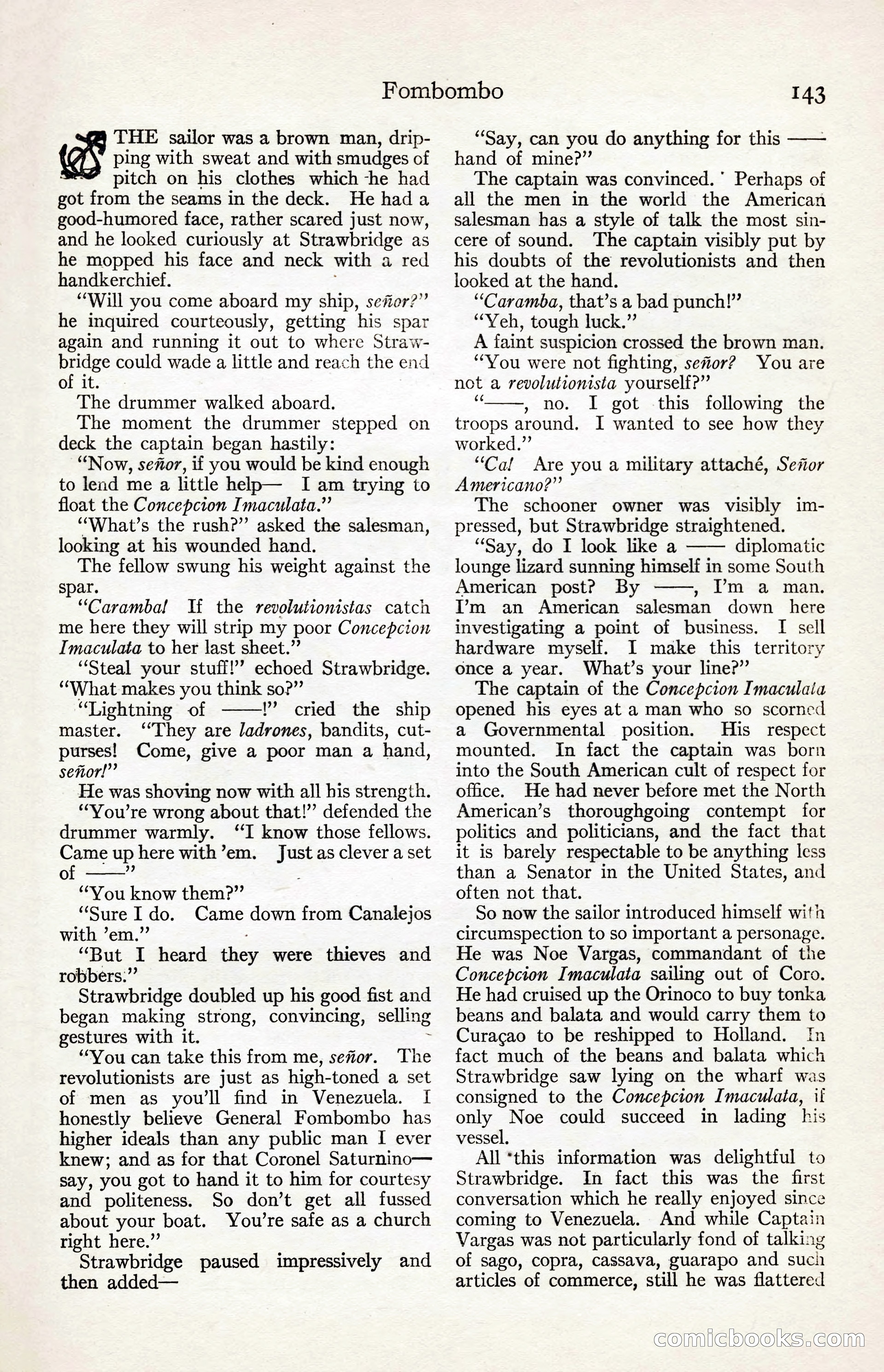 Adventure Magazine, August 30, 1923 — page 153 of 204