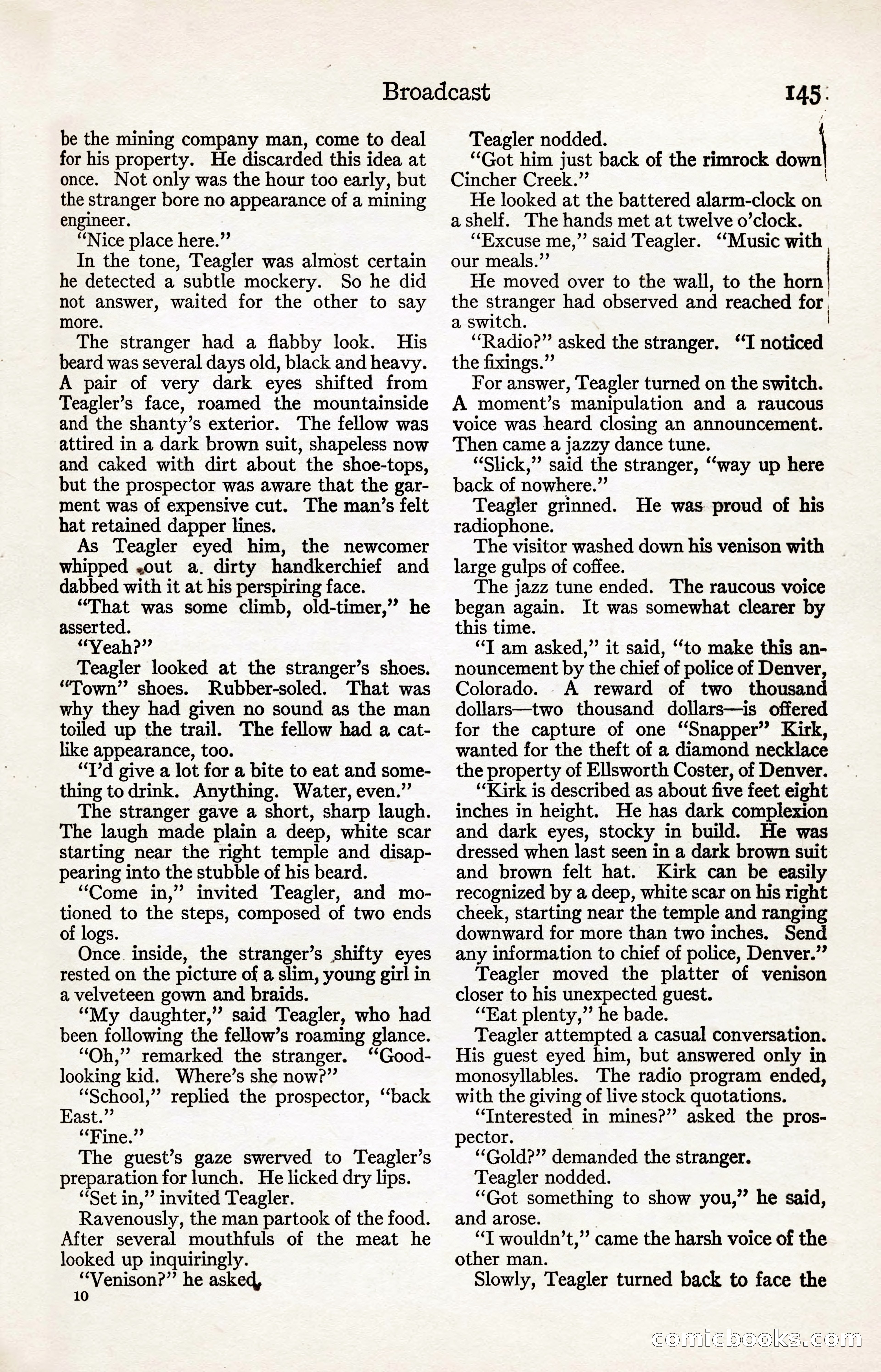 Adventure Magazine, August 30, 1923 — page 155 of 204