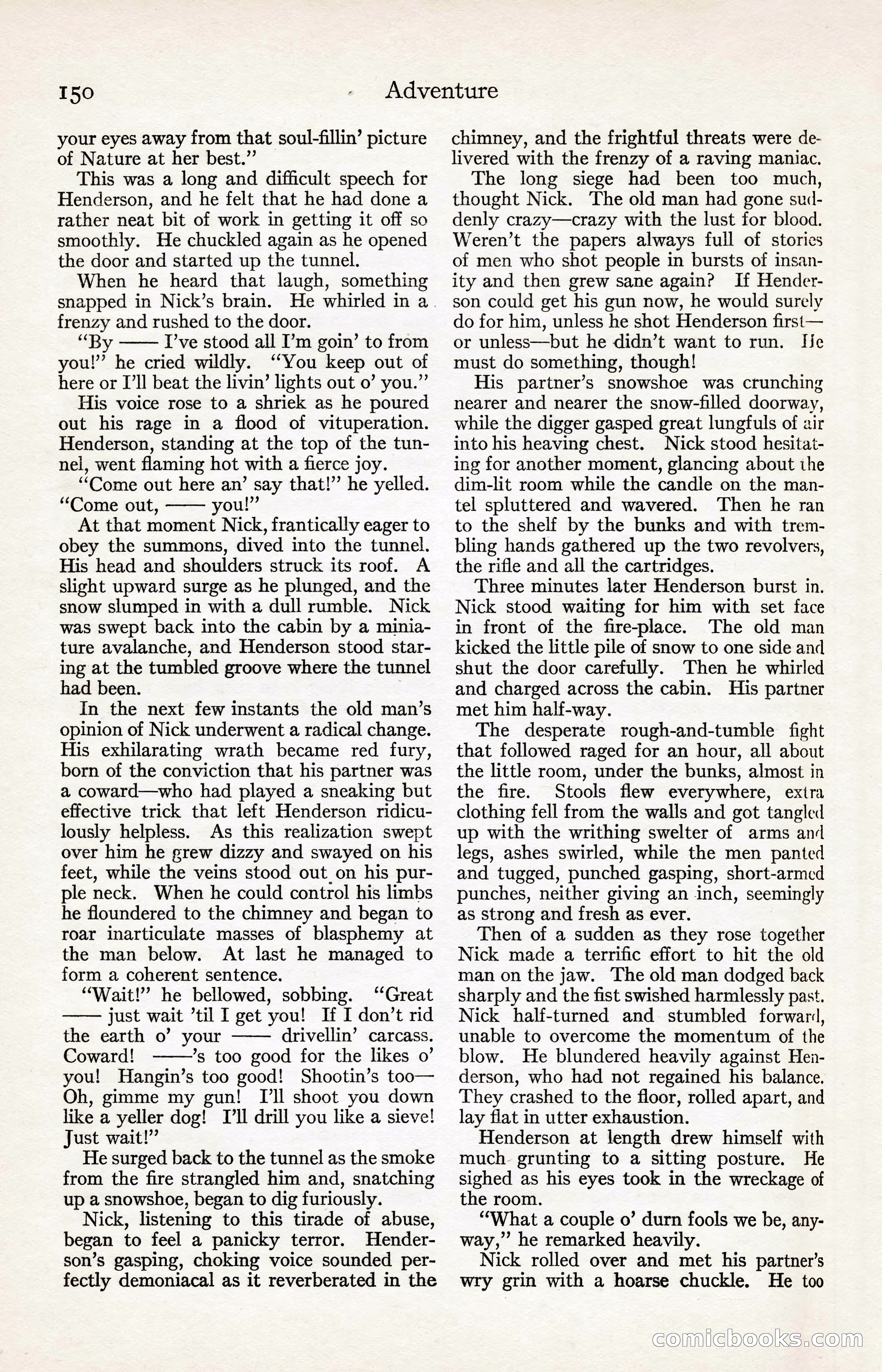 Adventure Magazine, August 30, 1923 — page 160 of 204