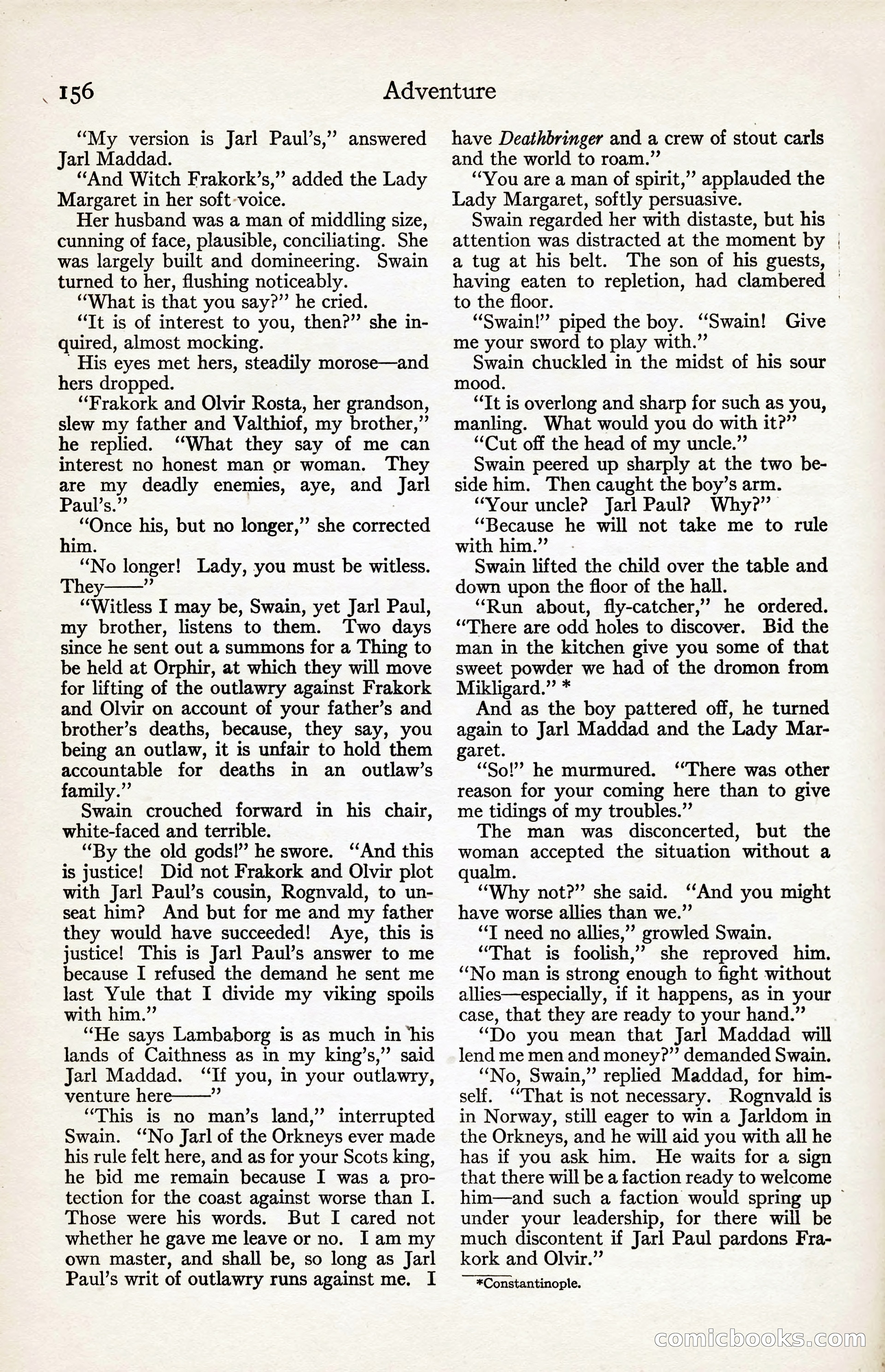 Adventure Magazine, August 30, 1923 — page 166 of 204