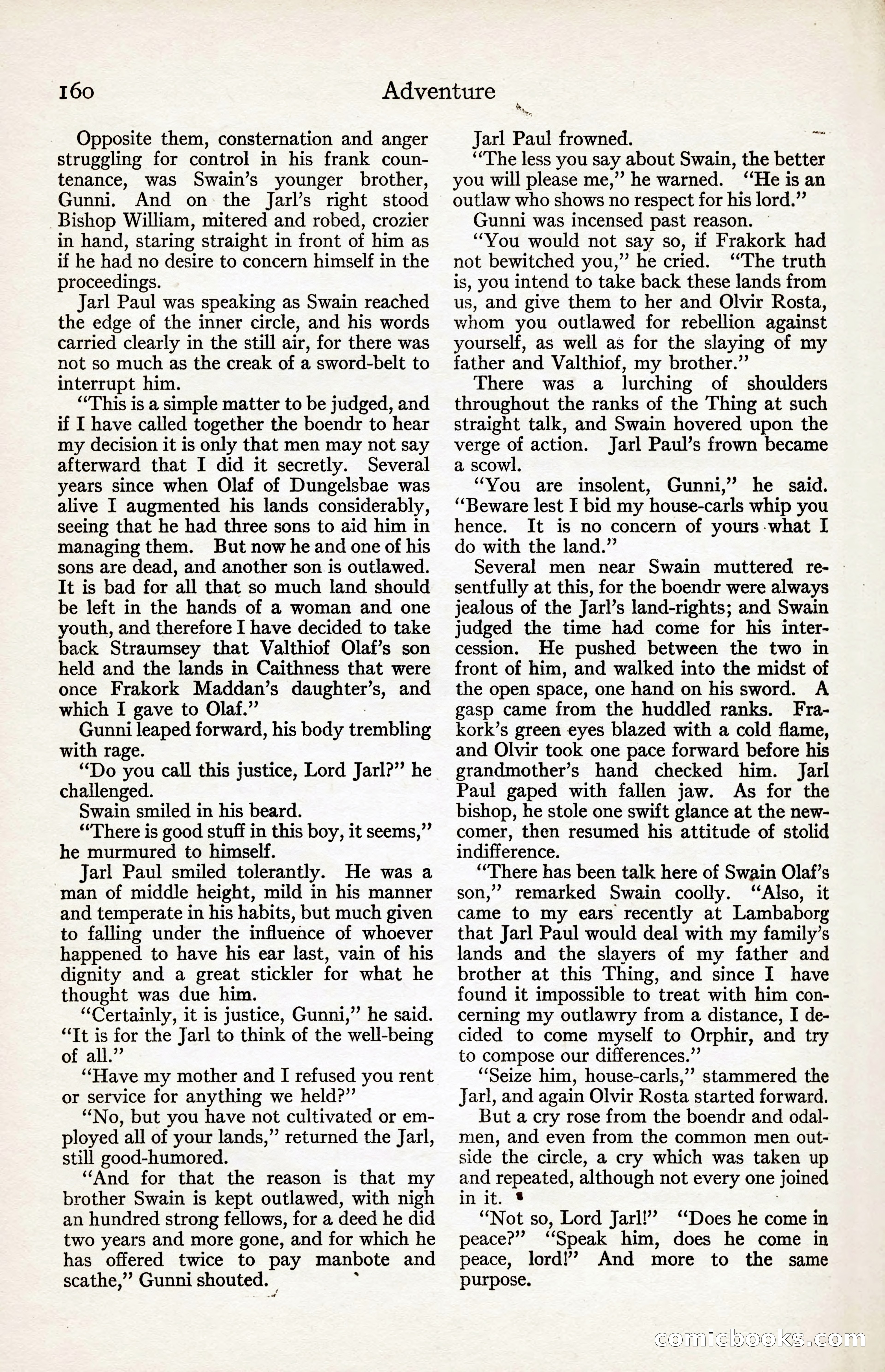 Adventure Magazine, August 30, 1923 — page 170 of 204