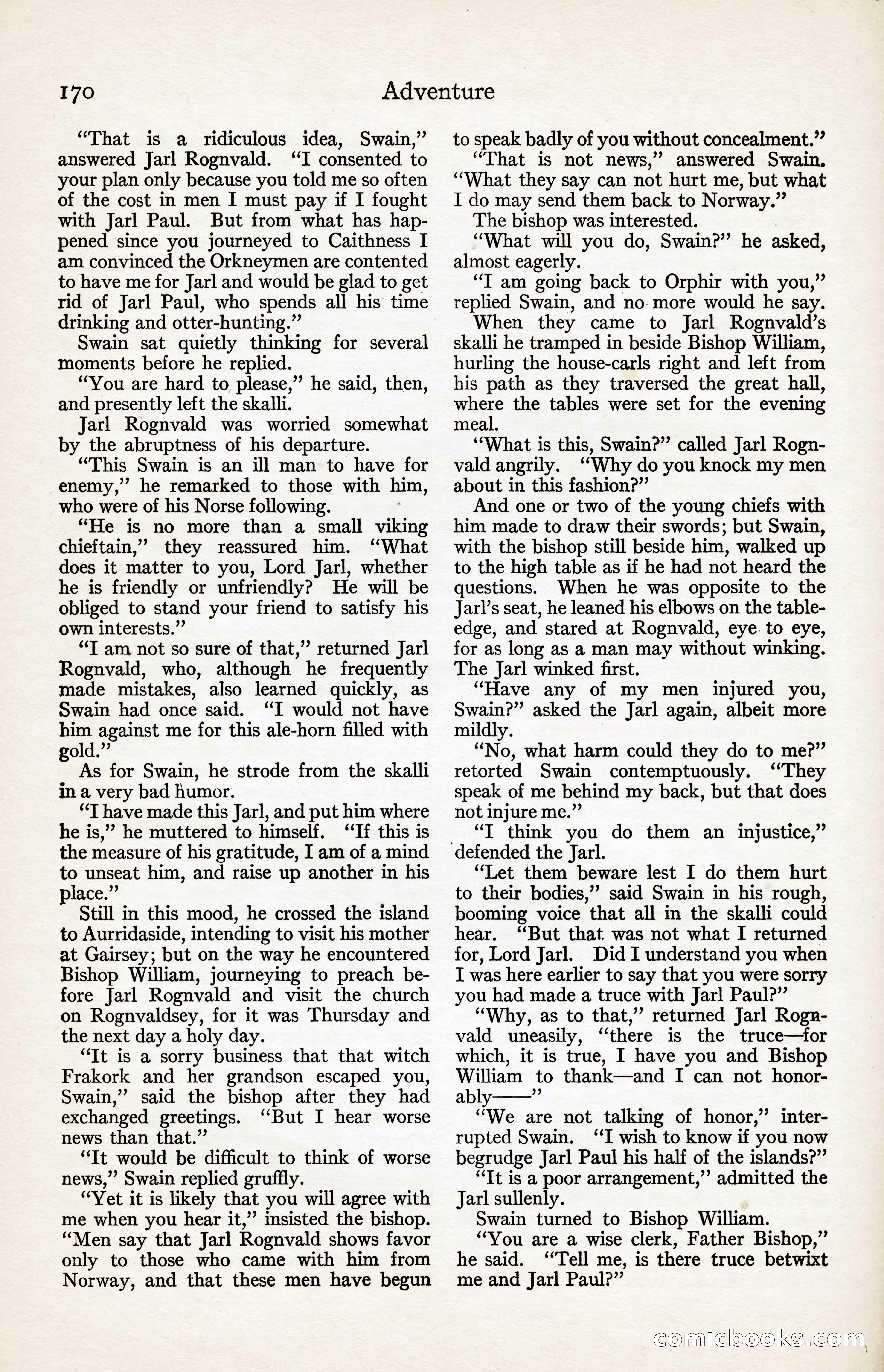 Adventure Magazine, August 30, 1923 — page 180 of 204