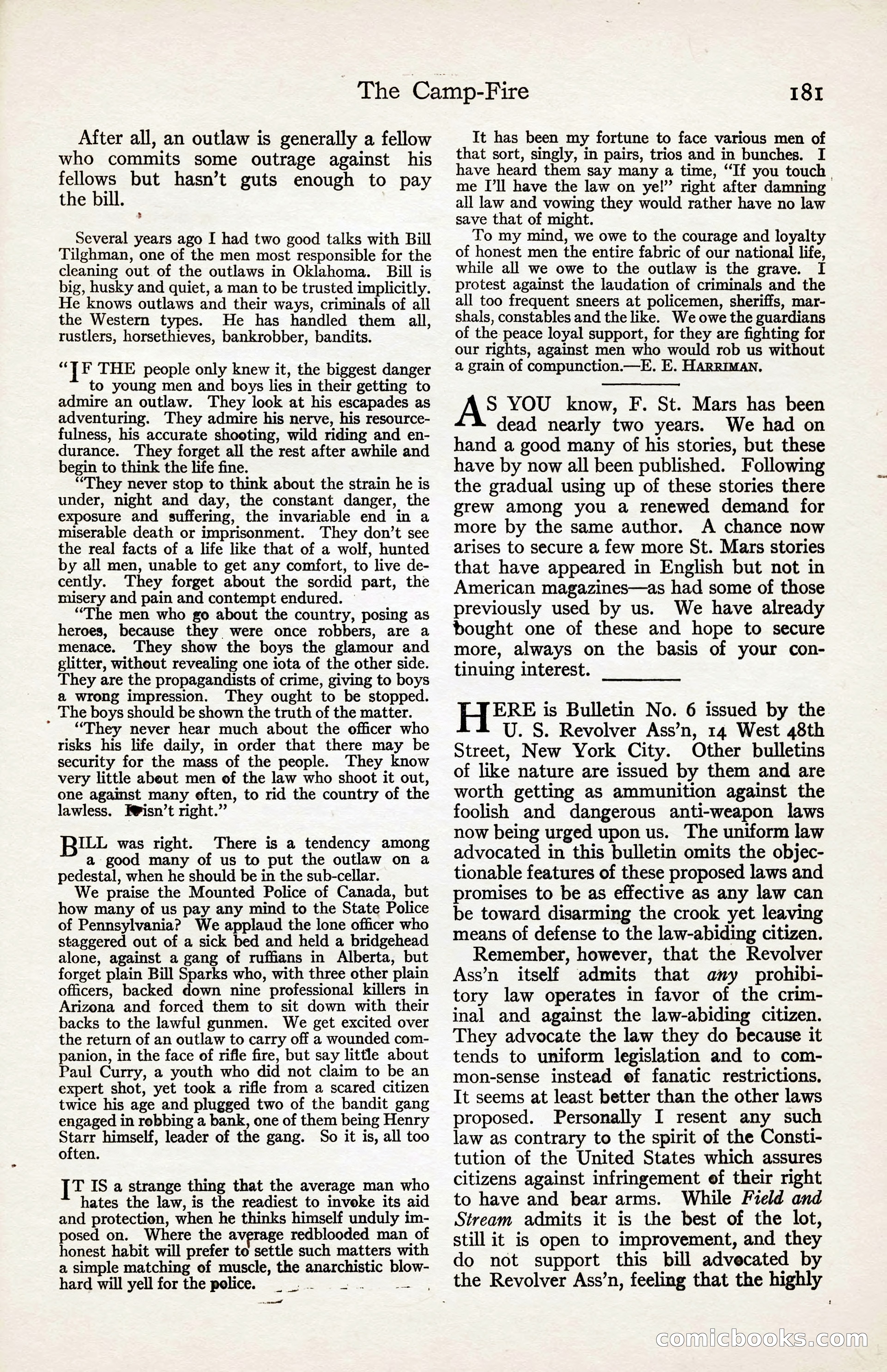 Adventure Magazine, August 30, 1923 — page 191 of 204