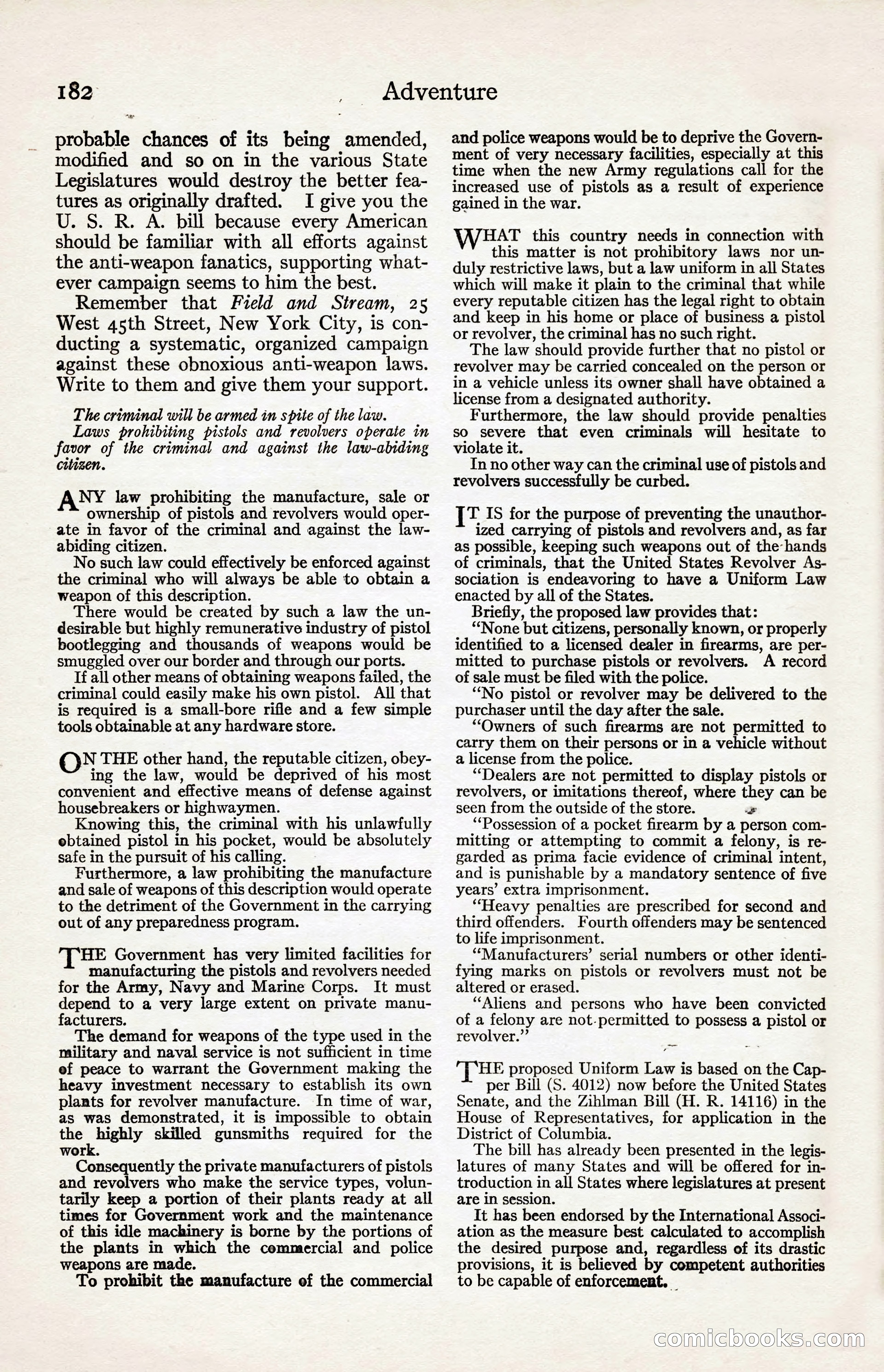 Adventure Magazine, August 30, 1923 — page 192 of 204