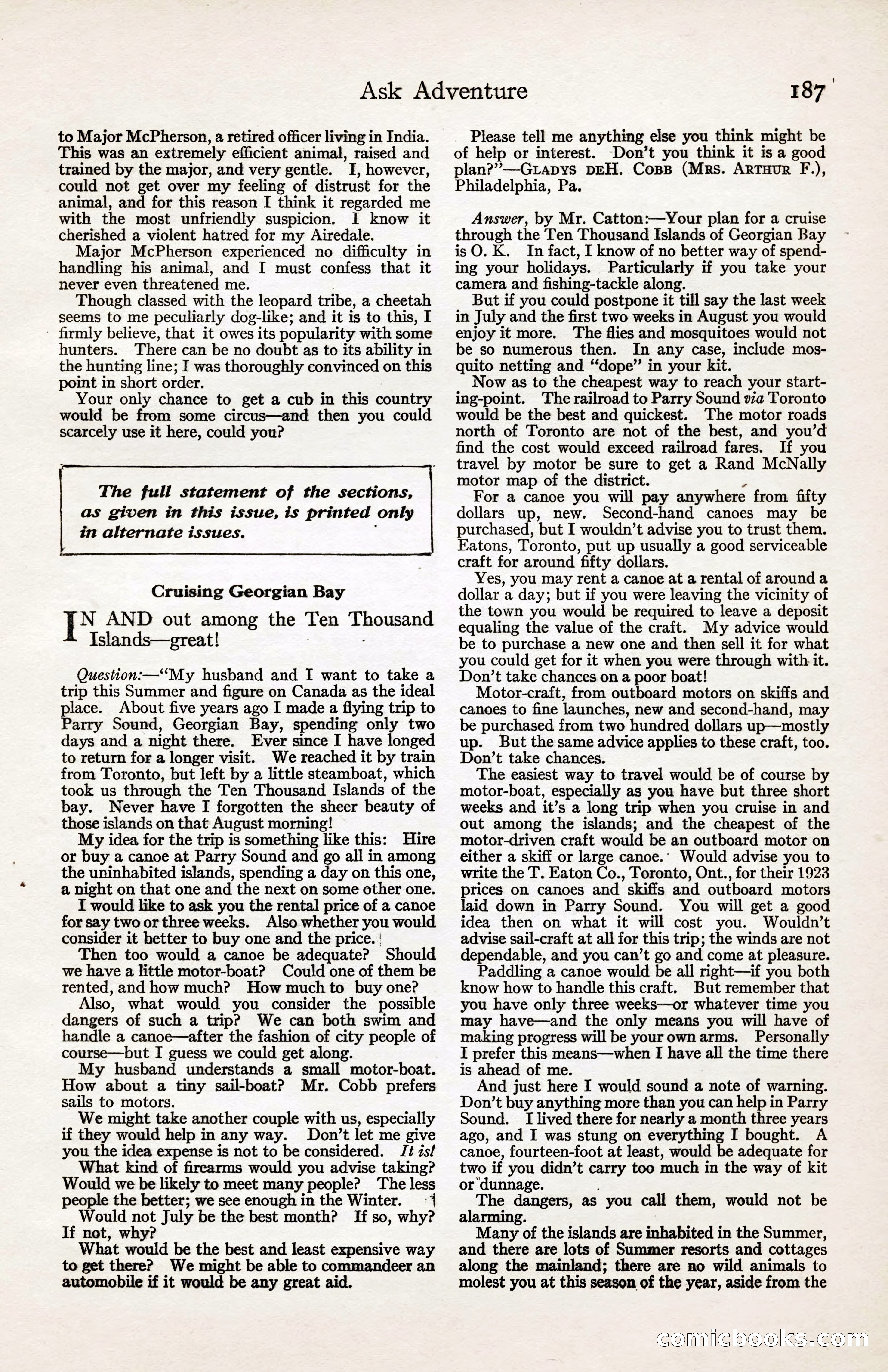 Adventure Magazine, August 30, 1923 — page 197 of 204