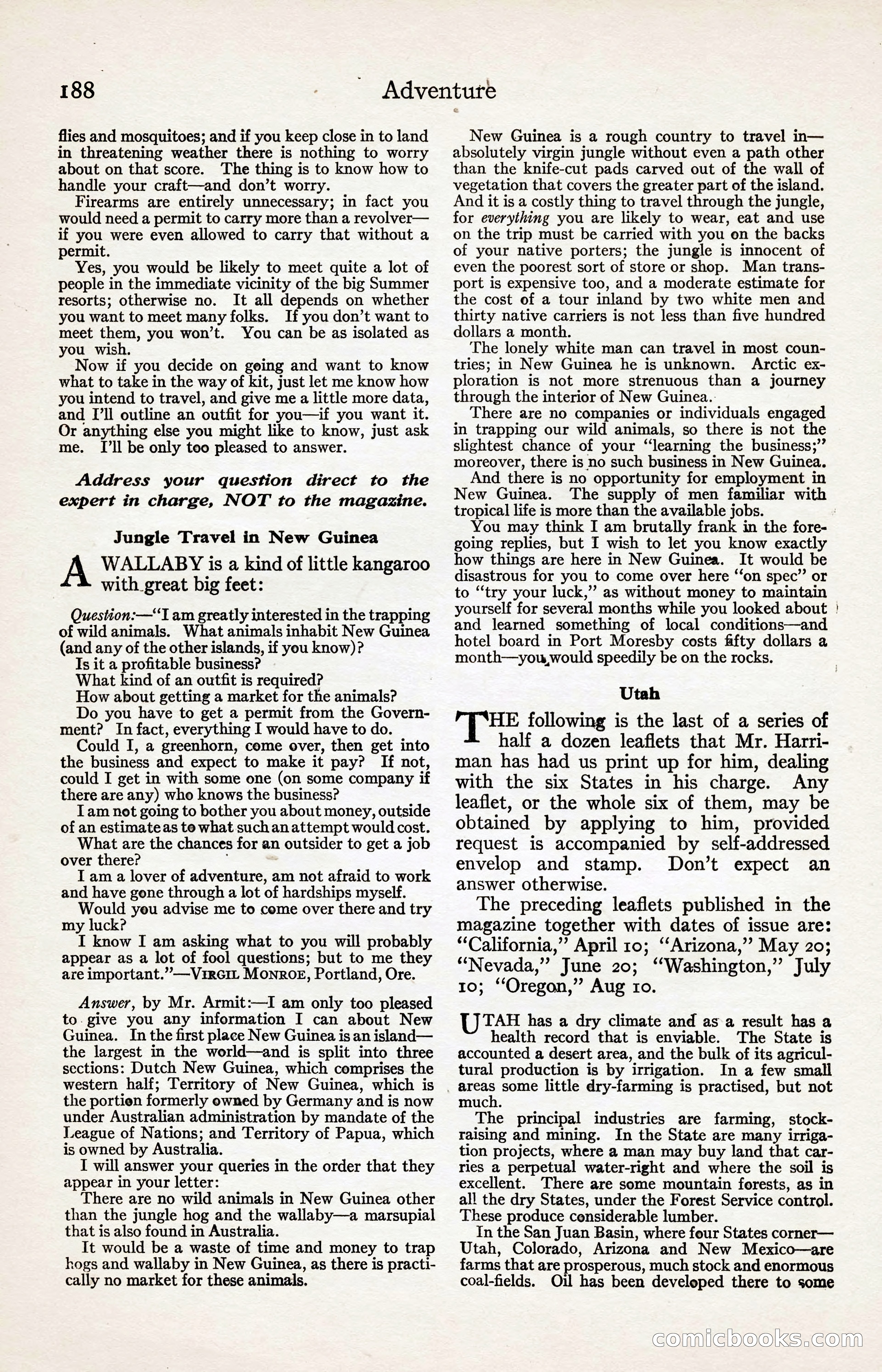 Adventure Magazine, August 30, 1923 — page 198 of 204