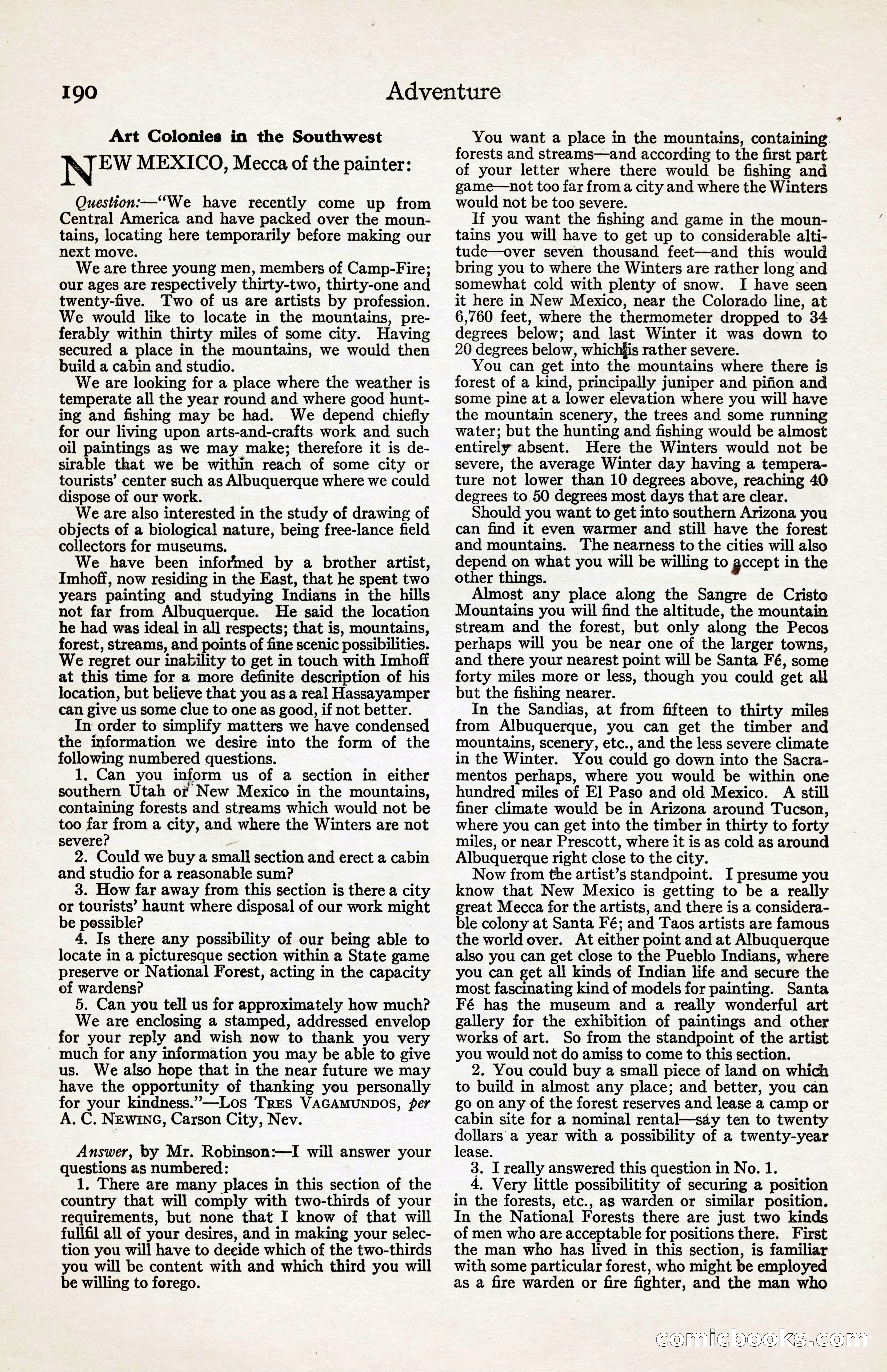 Adventure Magazine, August 30, 1923 — page 200 of 204