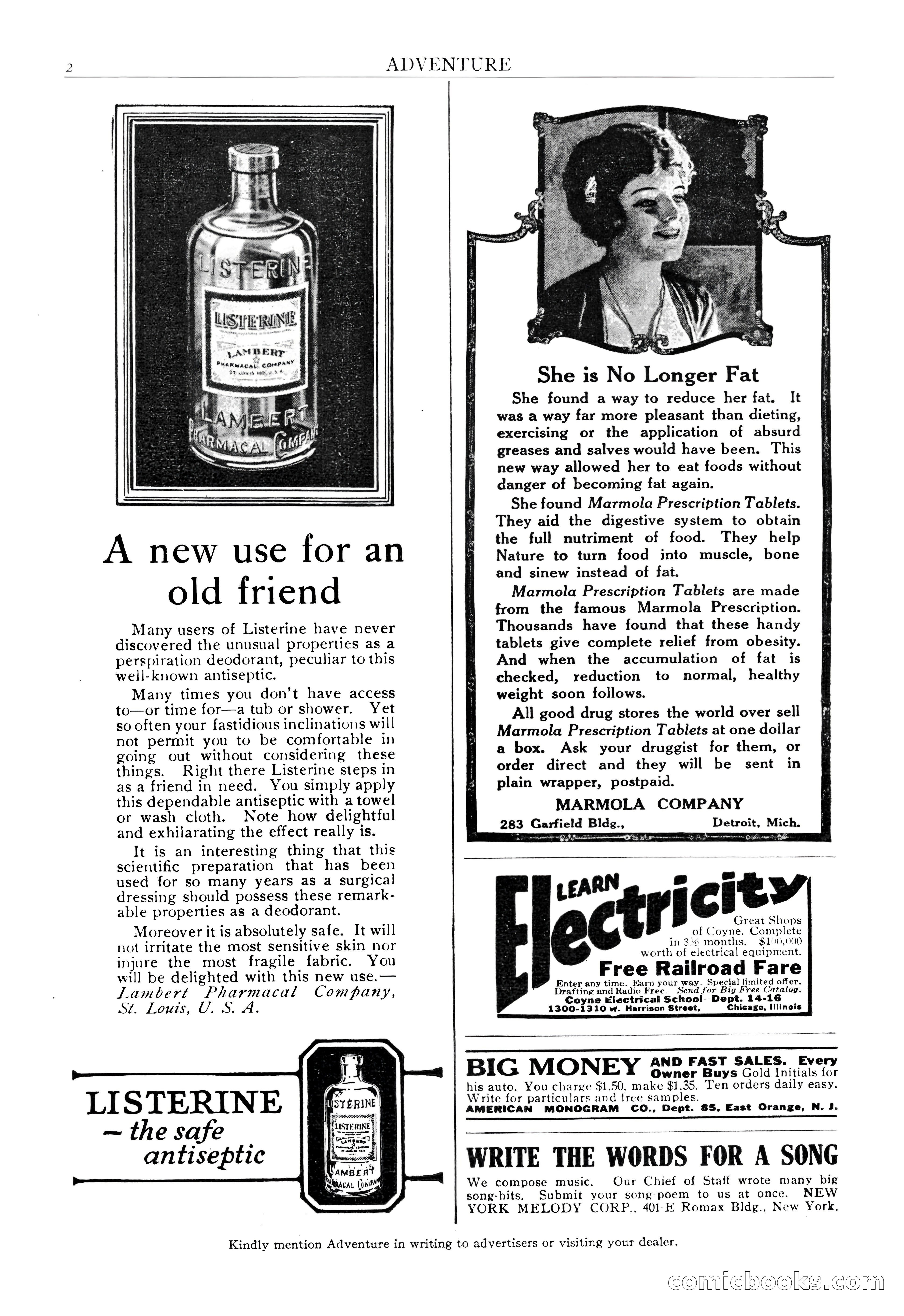 Adventure Magazine, September 20, 1923 — page 4 of 208