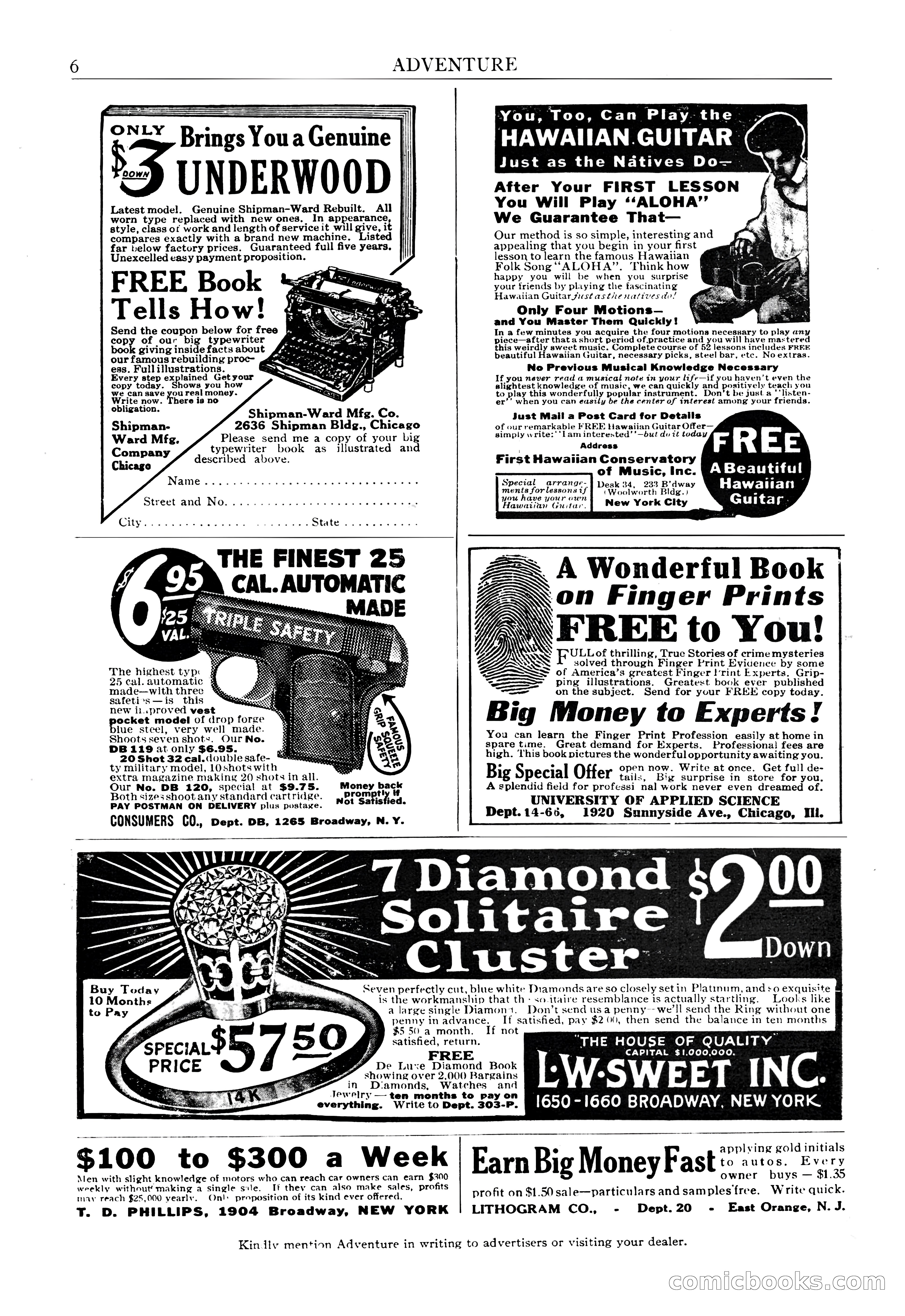 Adventure Magazine, September 20, 1923 — page 8 of 208