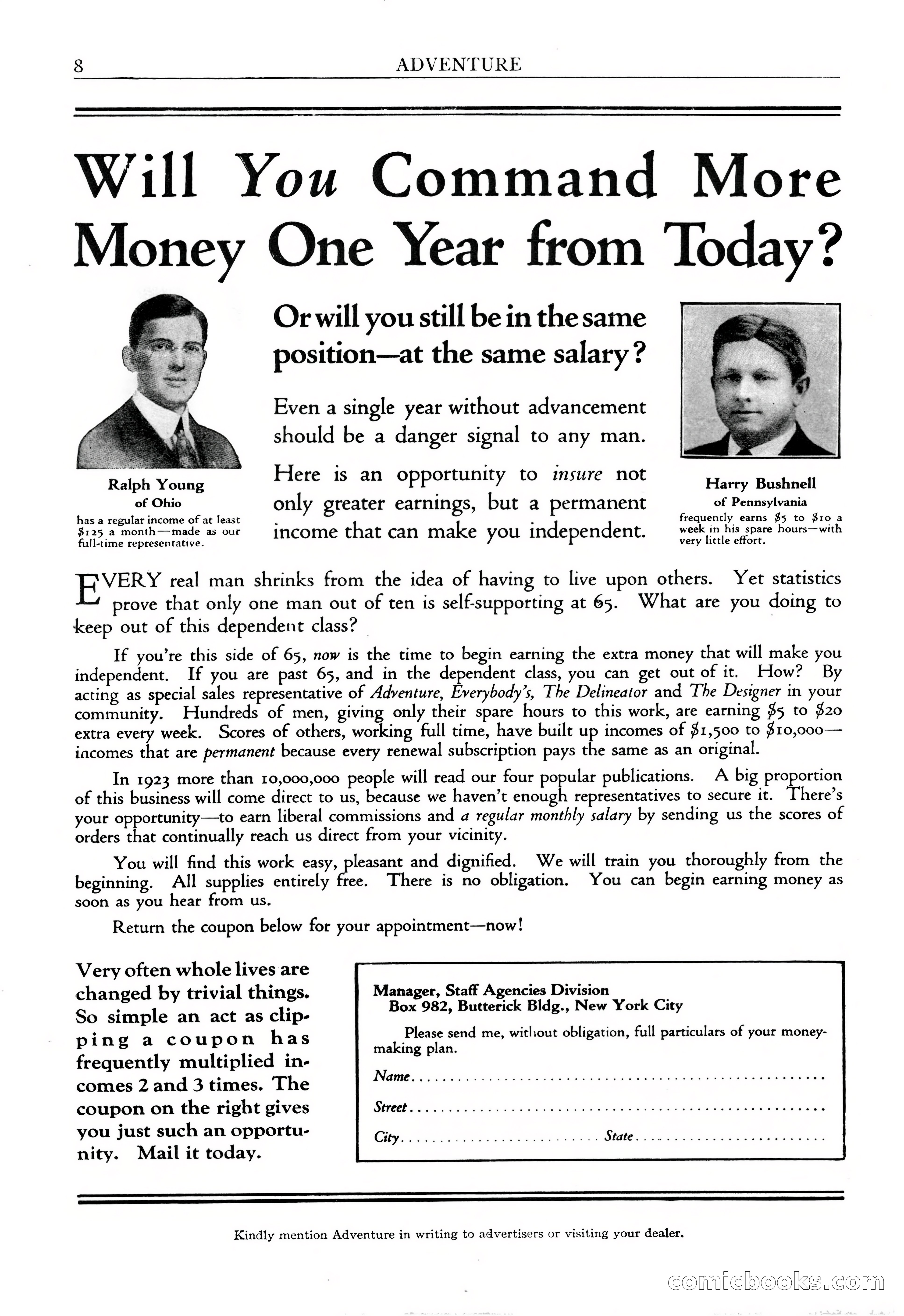 Adventure Magazine, September 20, 1923 — page 10 of 208
