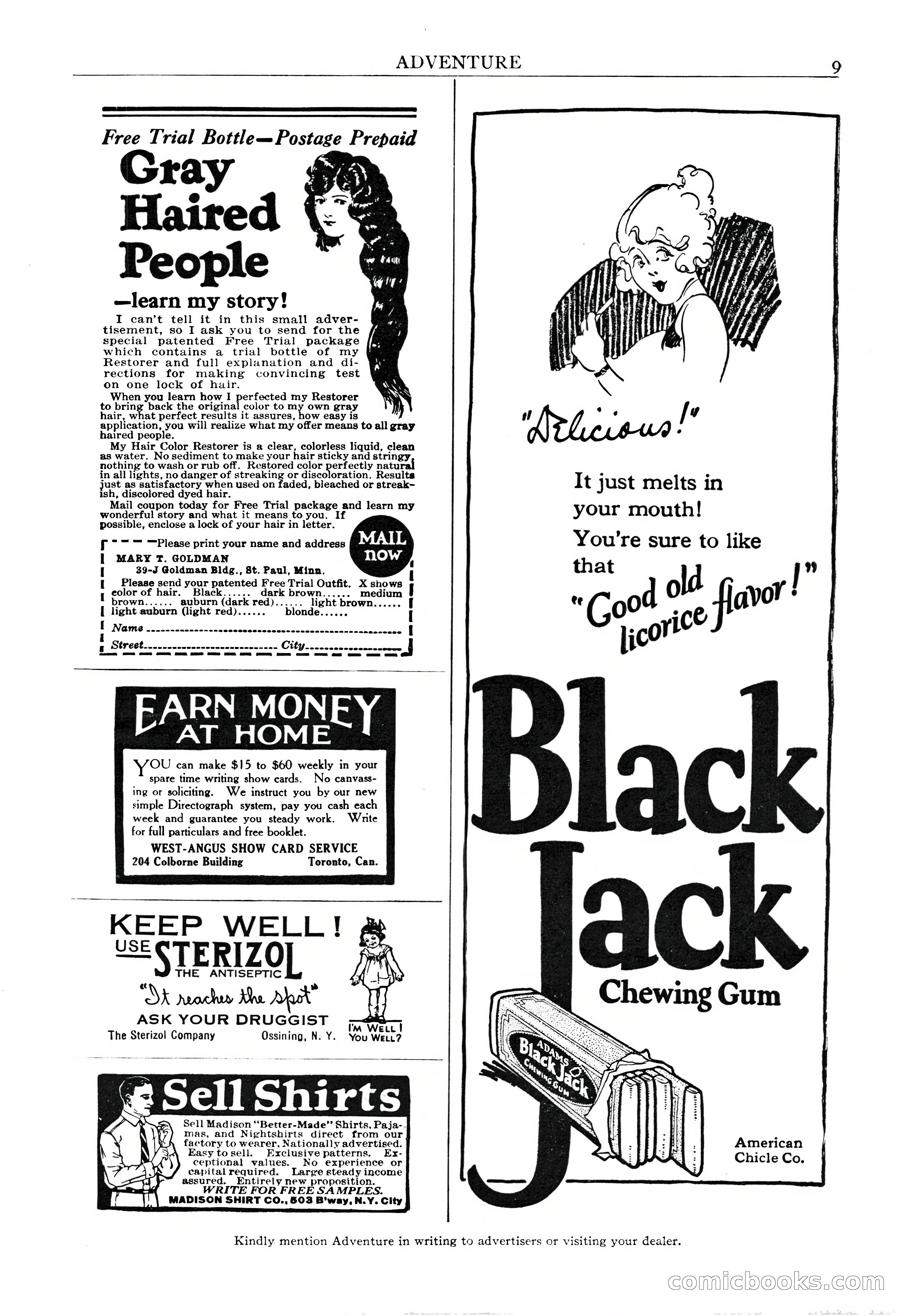 Adventure Magazine, September 20, 1923 — page 11 of 208