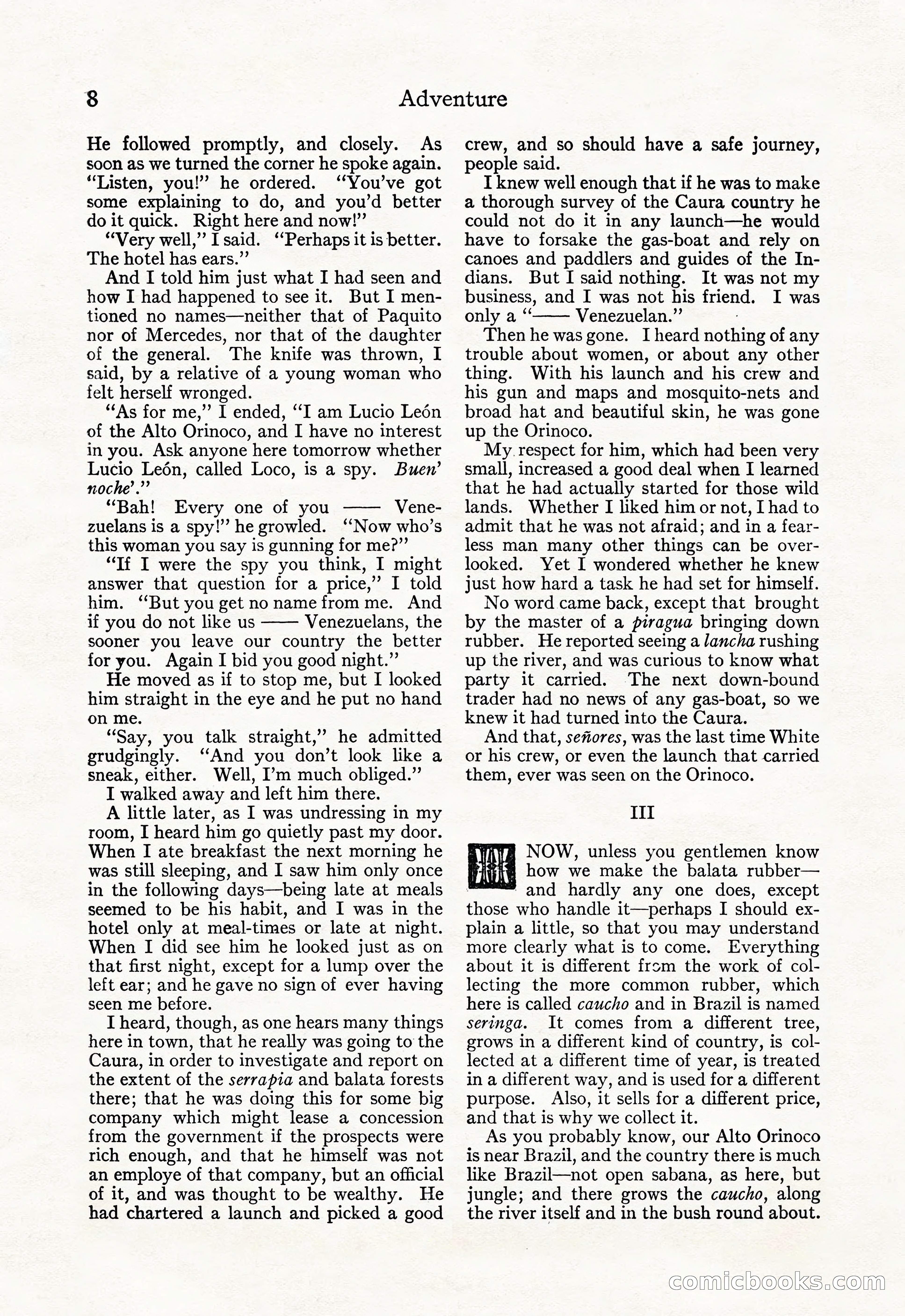 Adventure Magazine, September 20, 1923 — page 22 of 208