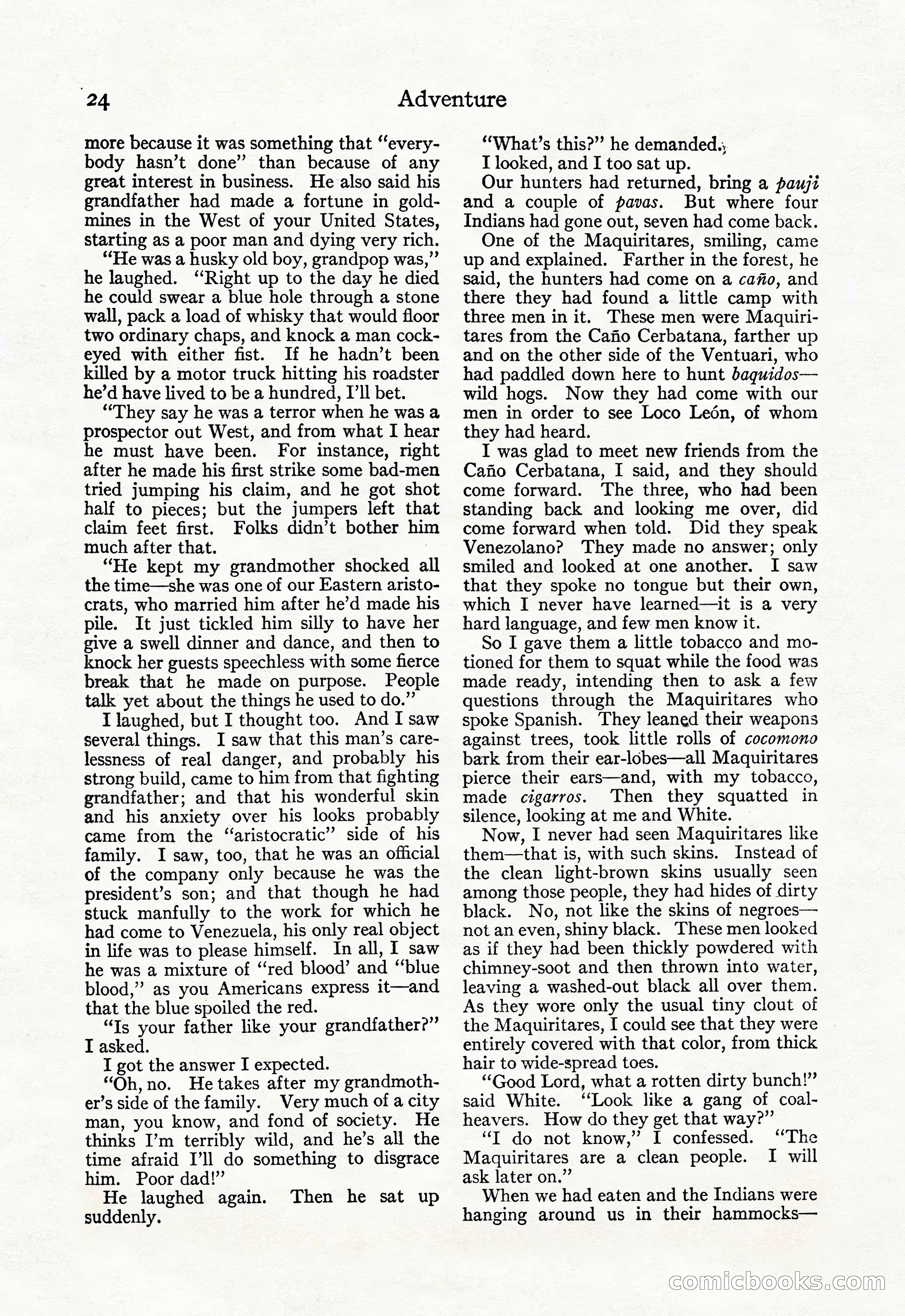 Adventure Magazine, September 20, 1923 — page 38 of 208
