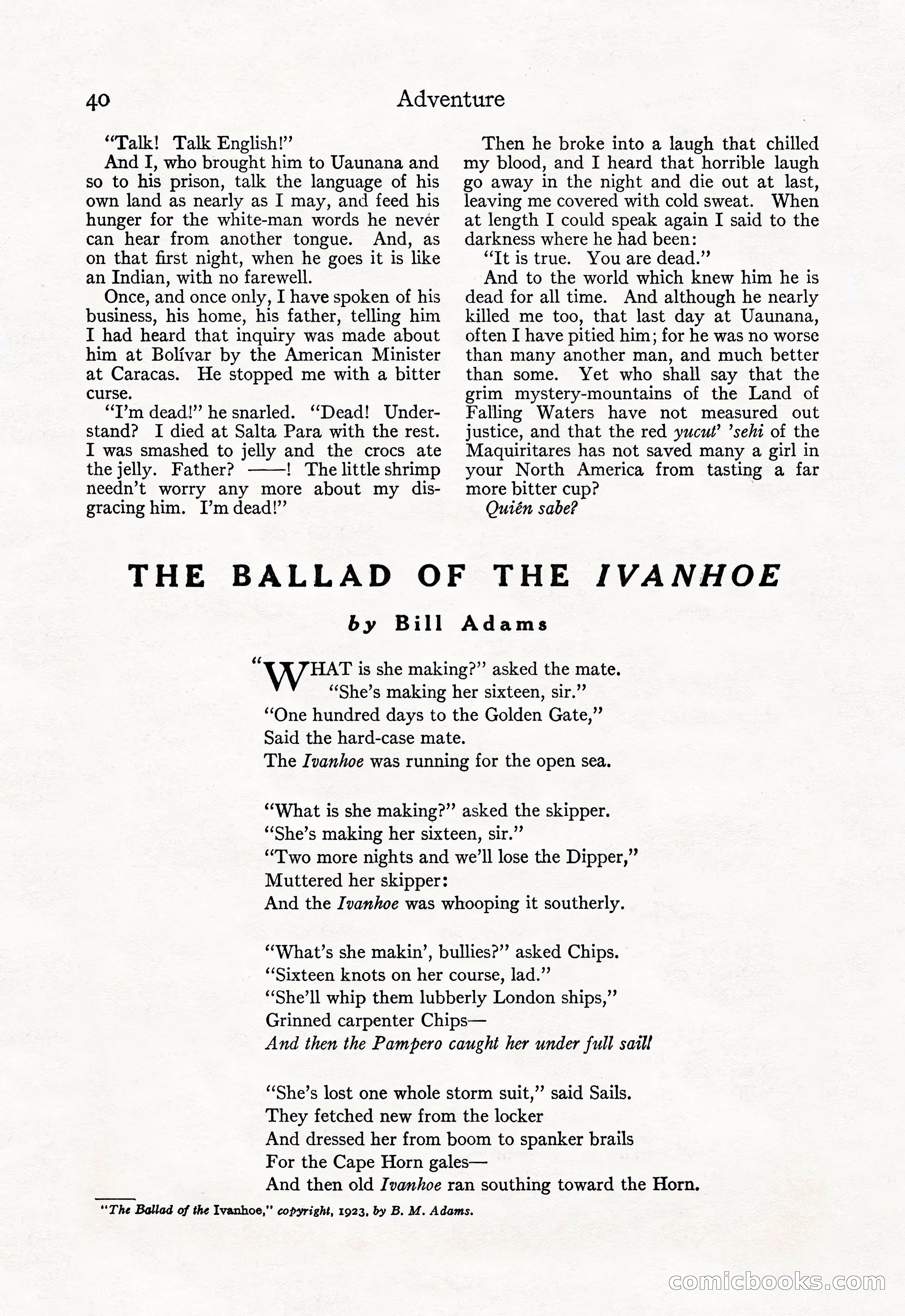 Adventure Magazine, September 20, 1923 — page 54 of 208