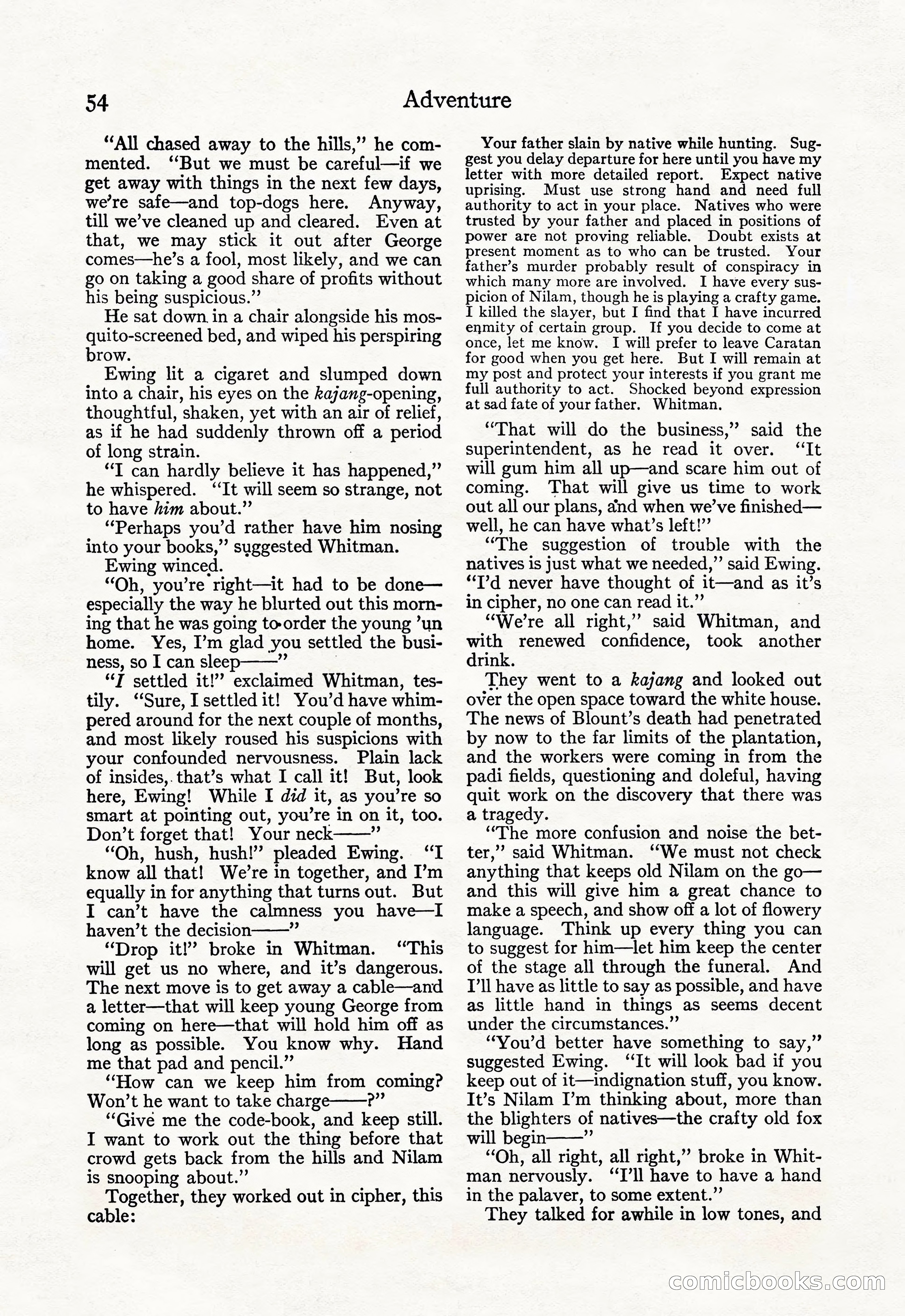 Adventure Magazine, September 20, 1923 — page 68 of 208