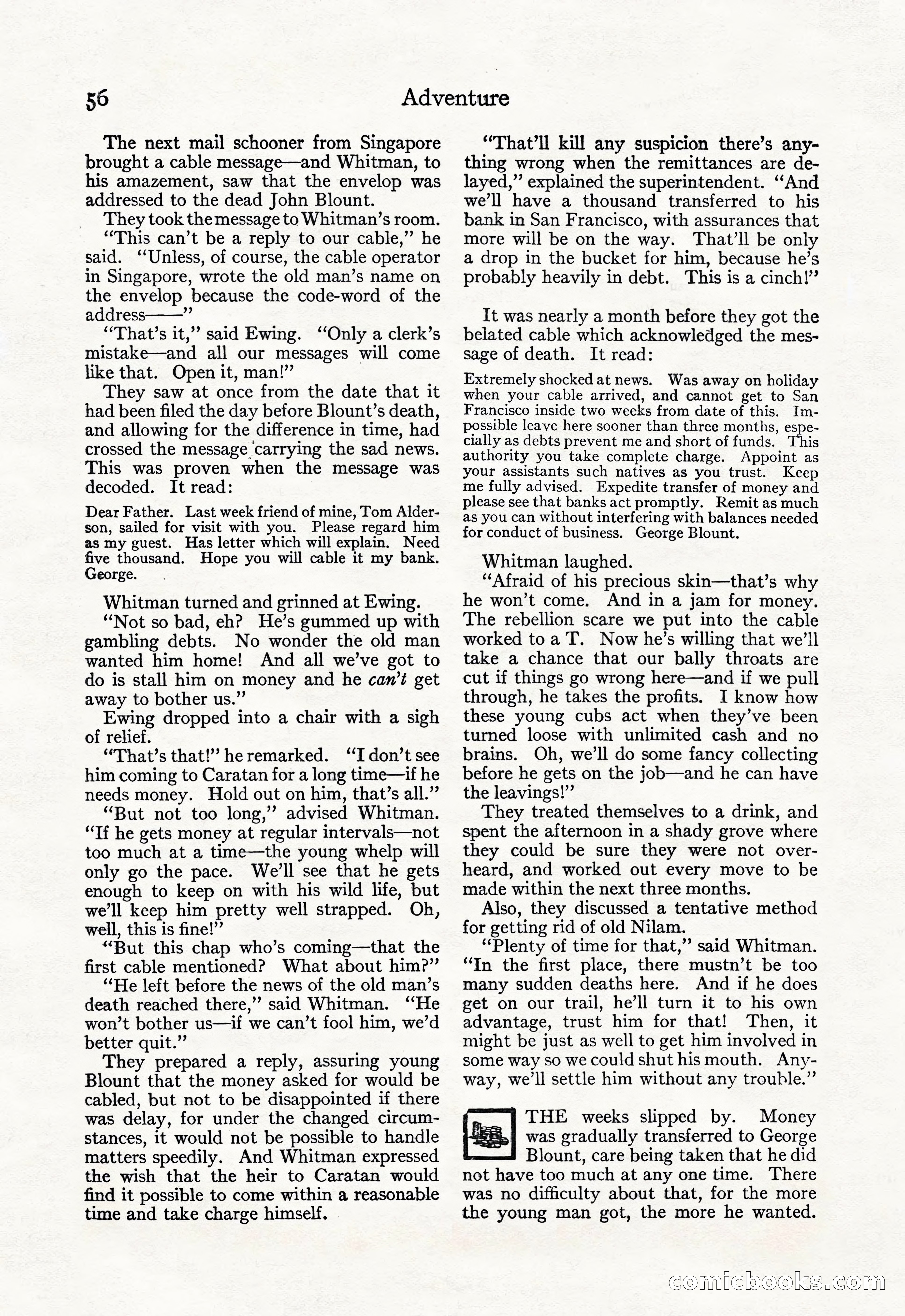 Adventure Magazine, September 20, 1923 — page 70 of 208